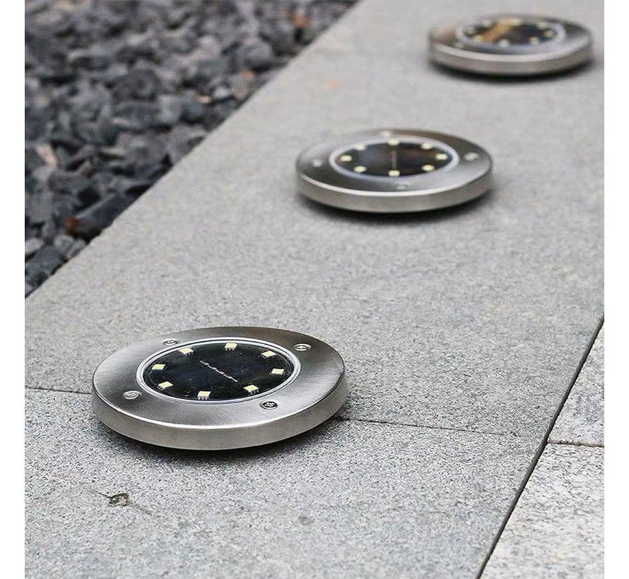 Solar Pathway Lights | Set of 4, Warm White LED, IP65
