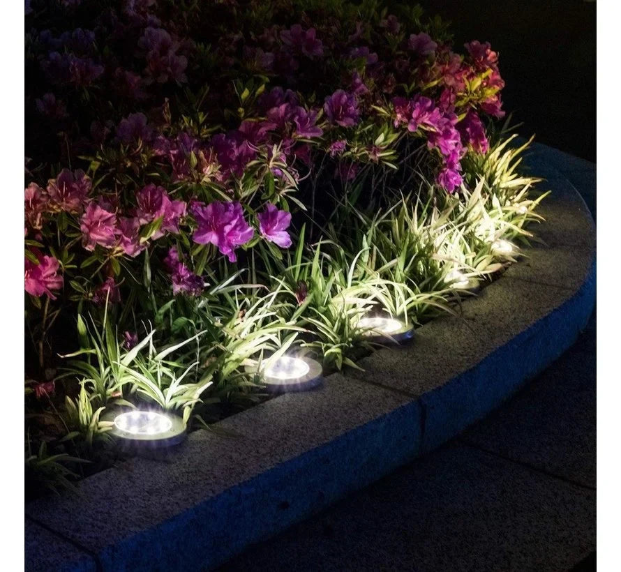 Solar Pathway Lights | Set of 4, Warm White LED, IP65