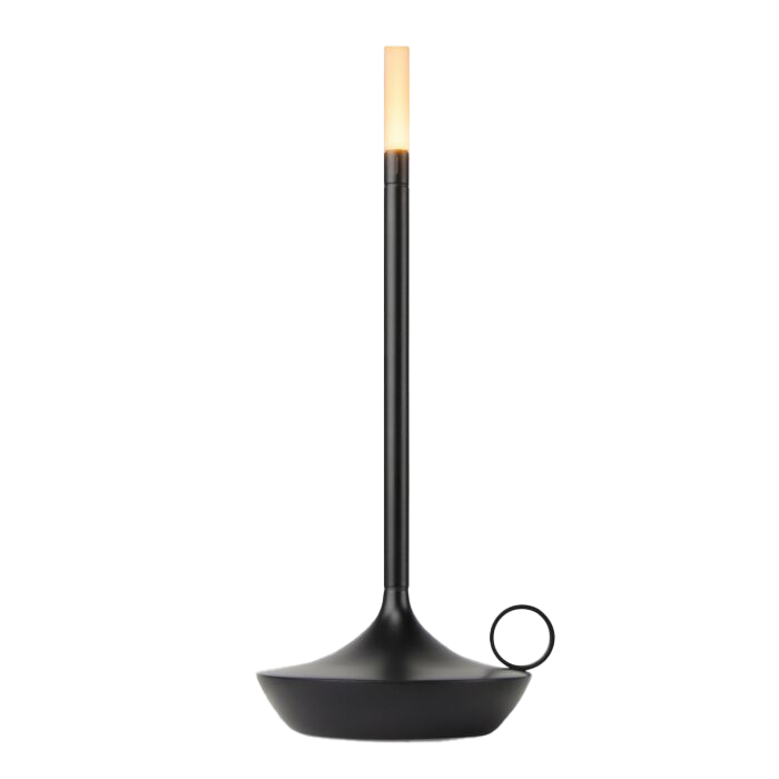 Scandinavian LED Table Lamp | Wireless, Dimmable Brushed Aluminum