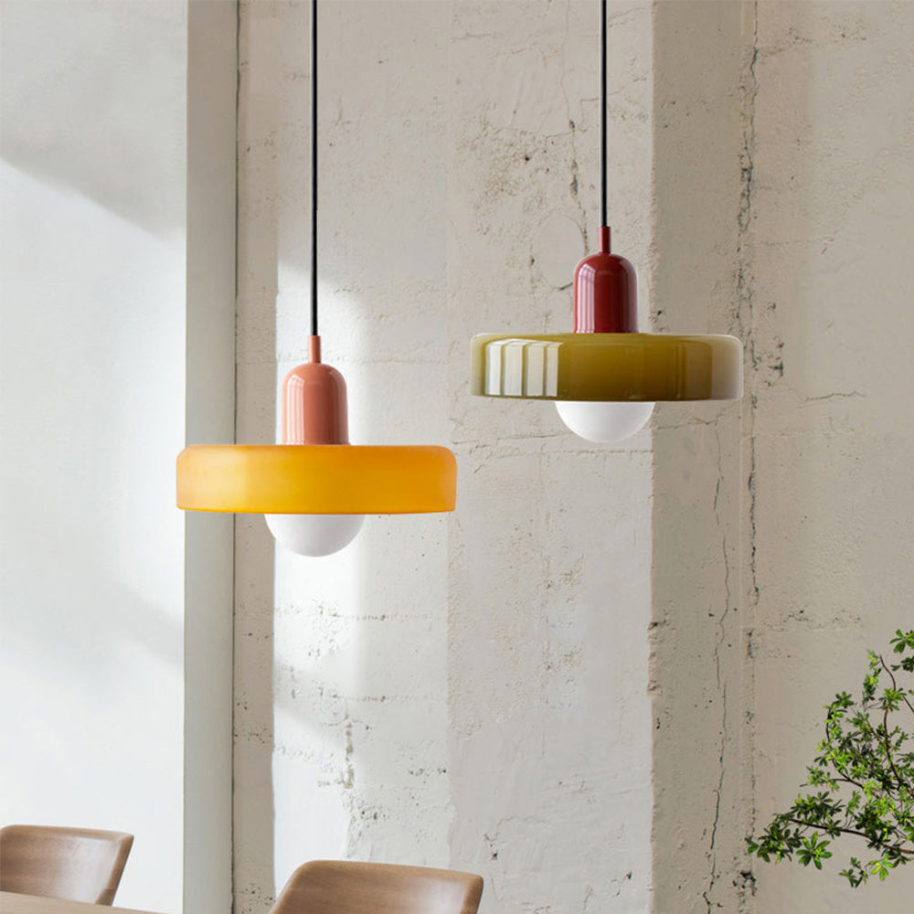 Bauhaus Pendelleuchte Glas, Moderne Hängeleuchte