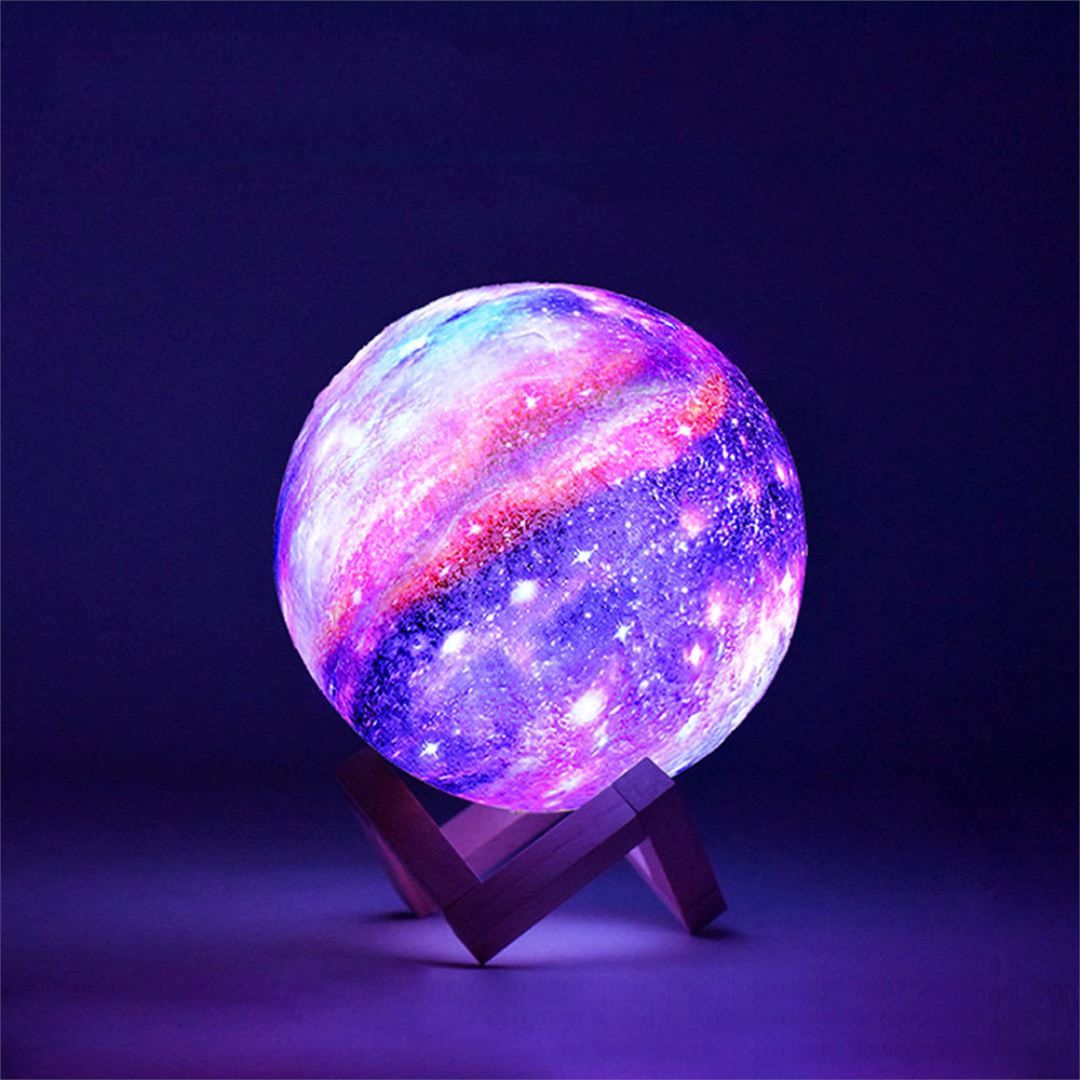 Moon Night Light | 16 Colors, Dimmable with Remote Control