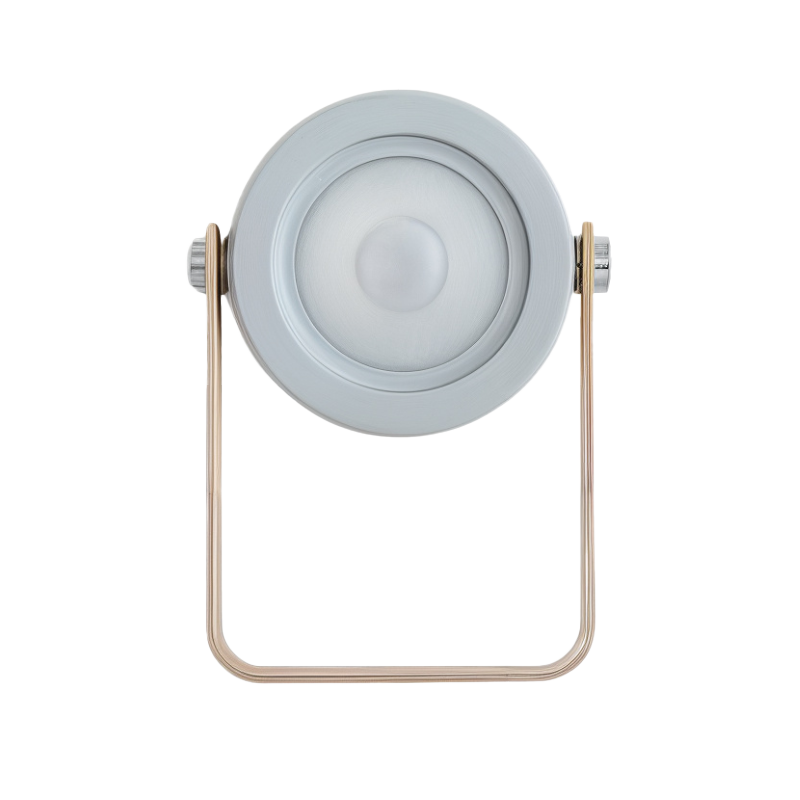 Wireless Wood and Metal Table Lamp | Dimmable, Rechargeable LED