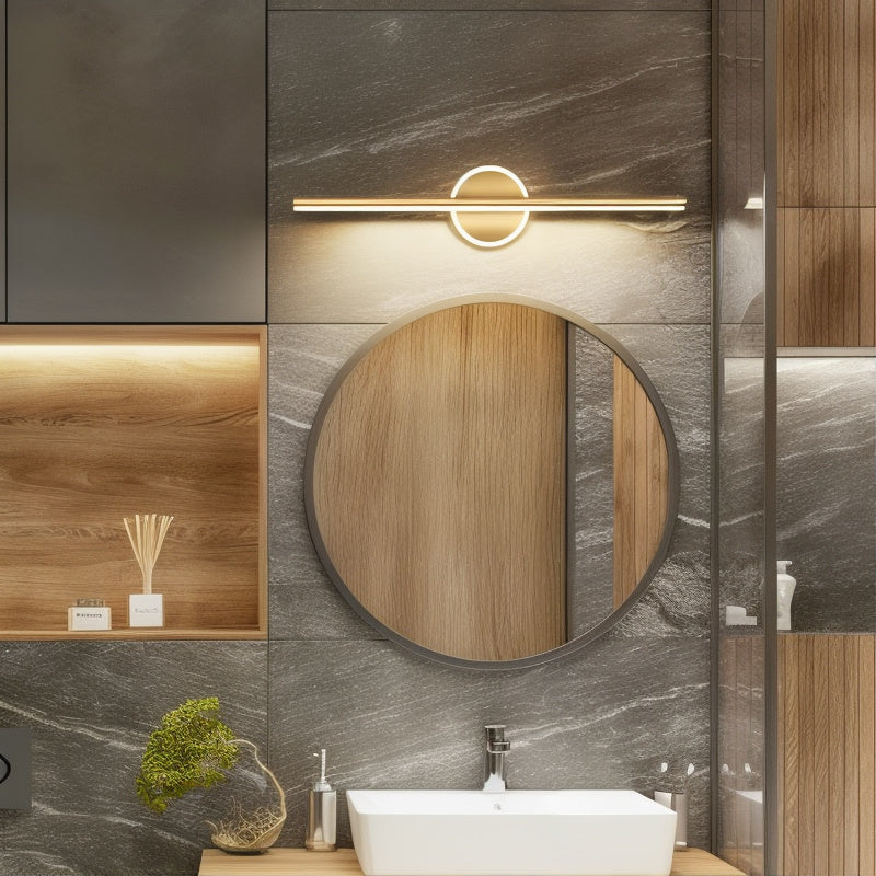 Black and Gold LED Wall Sconce | Geometric Design, Warm White