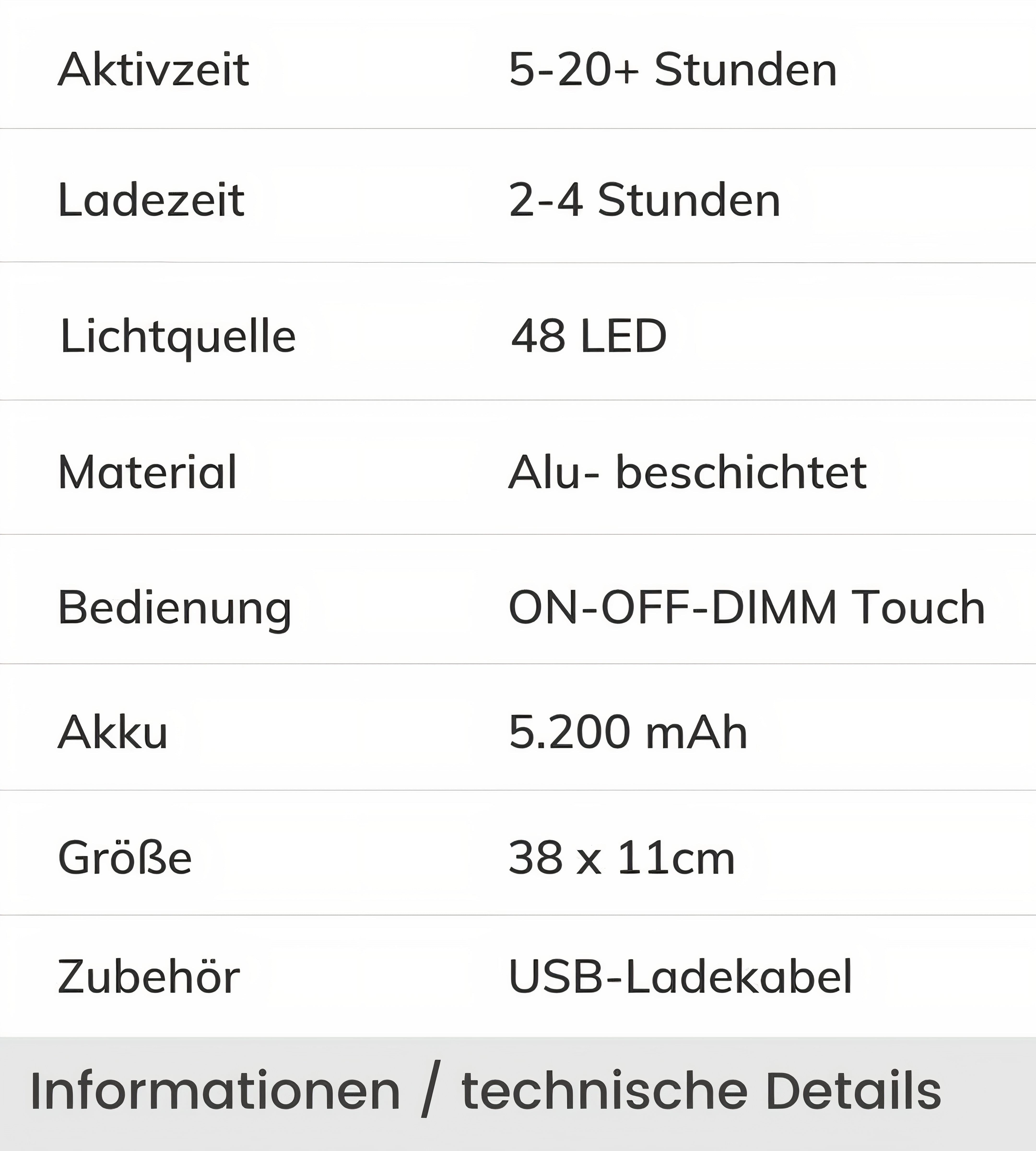 Wireless LED Metal Table Lamp | Dimmable, IP54, Rechargeable