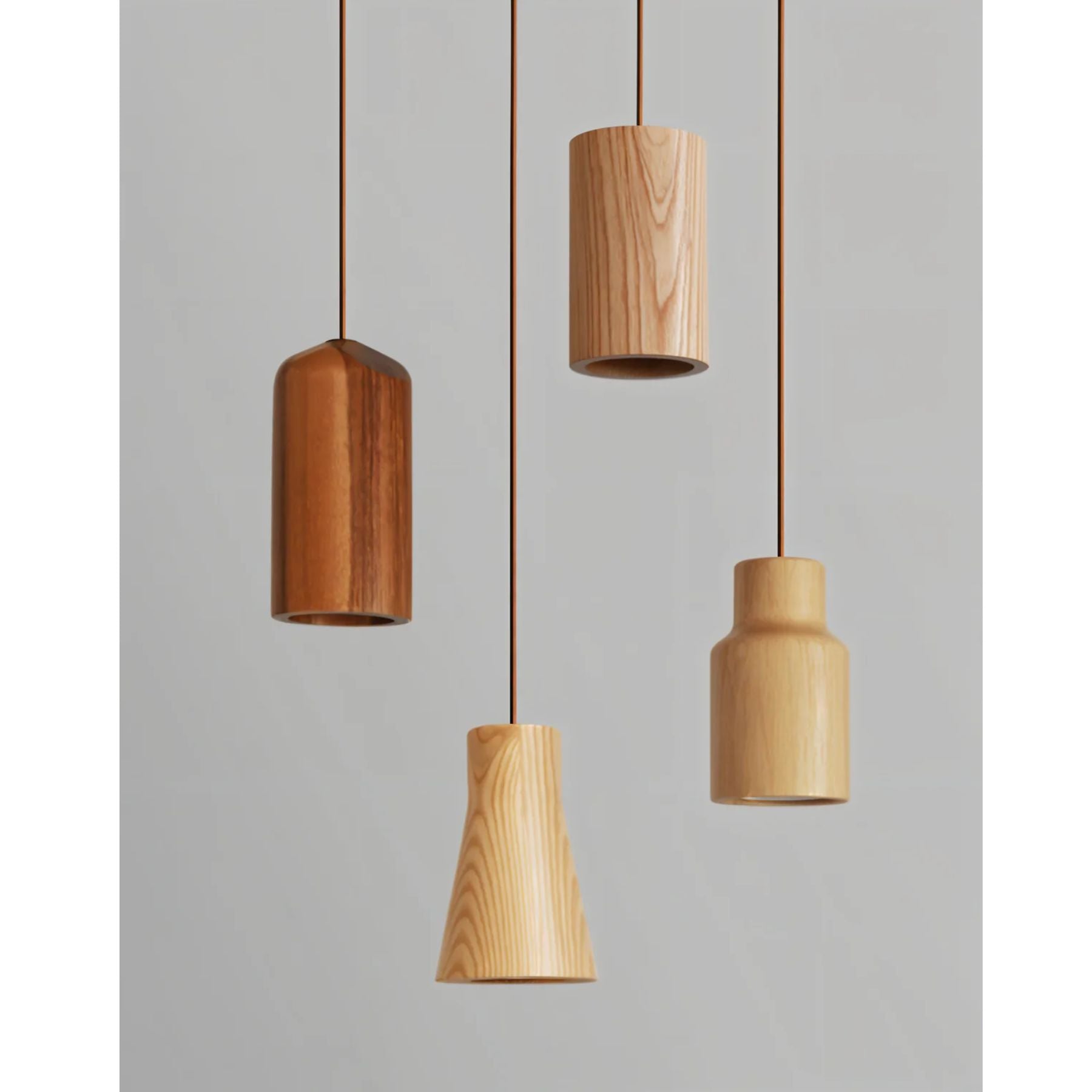 Small Wood Pendant Light | GU10, Scandinavian Style