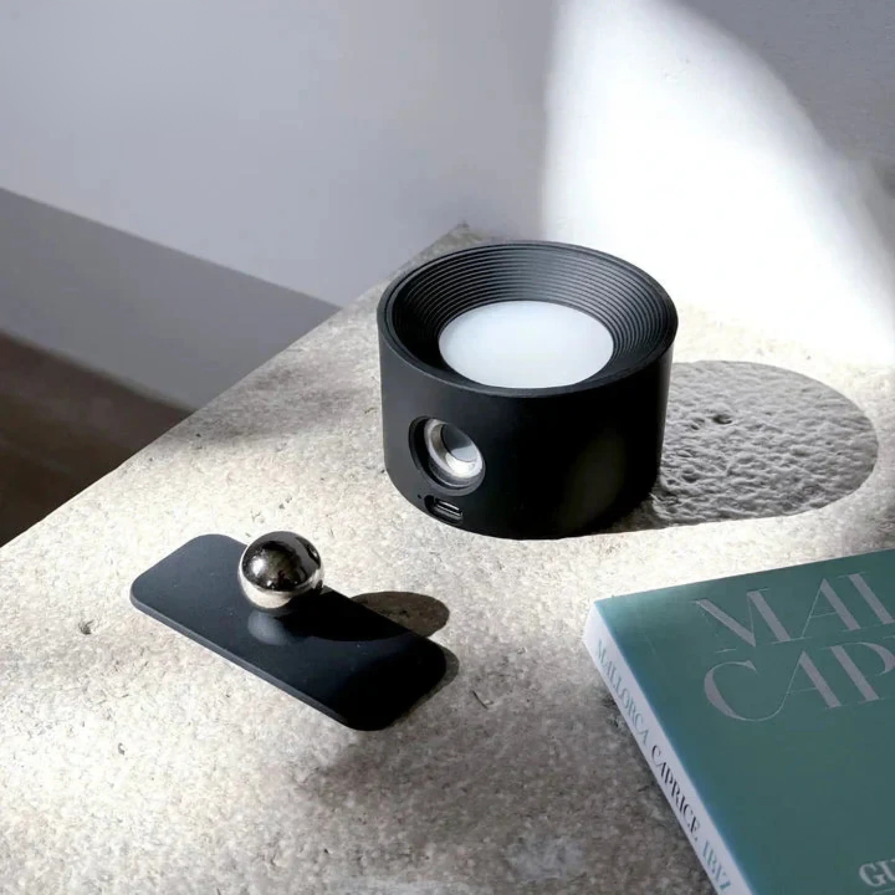 Wireless LED Wall Sconce | Rechargeable, Dimmable, 360° Rotatable