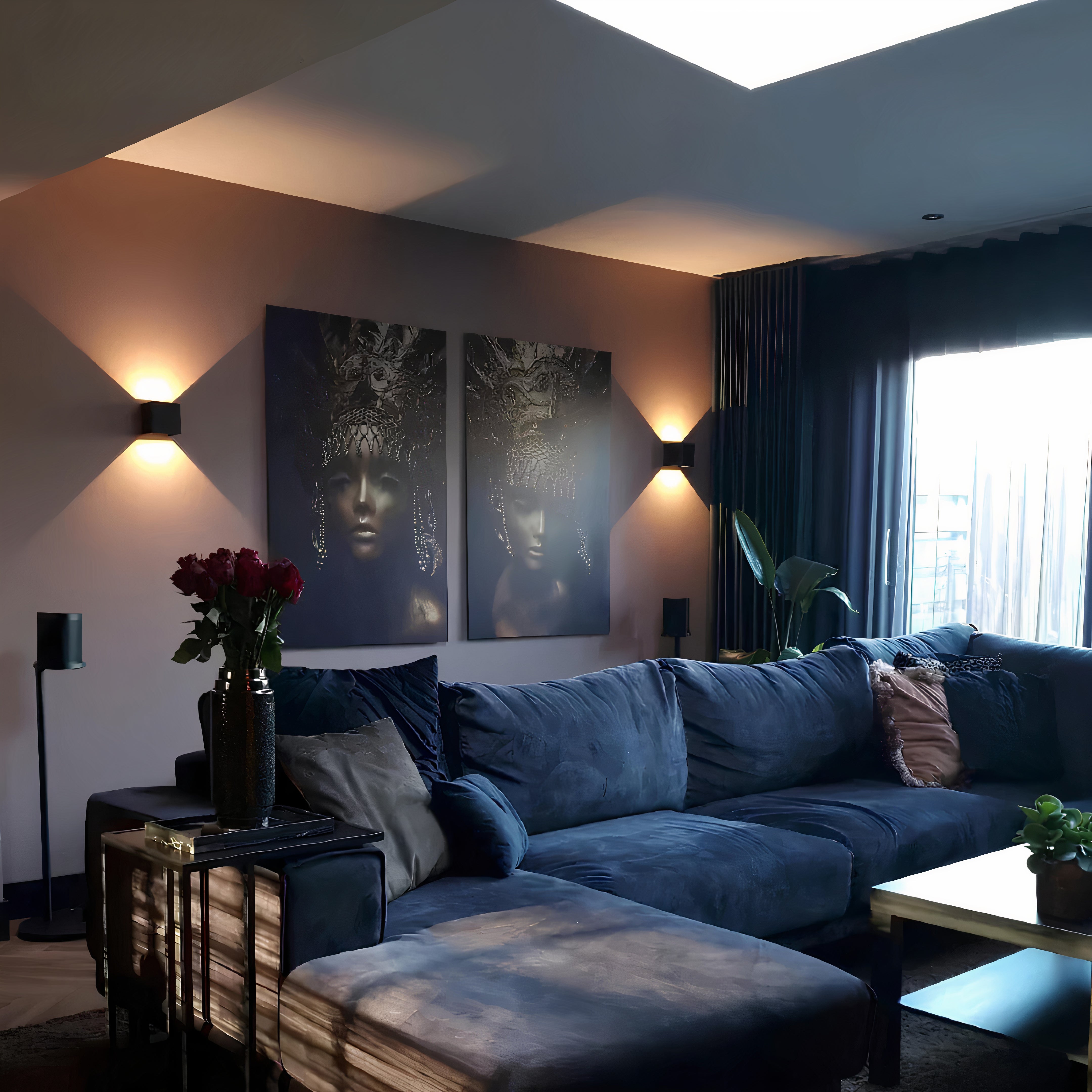 Wireless Motion Sensor Wall Sconce | Aluminum, Rechargeable