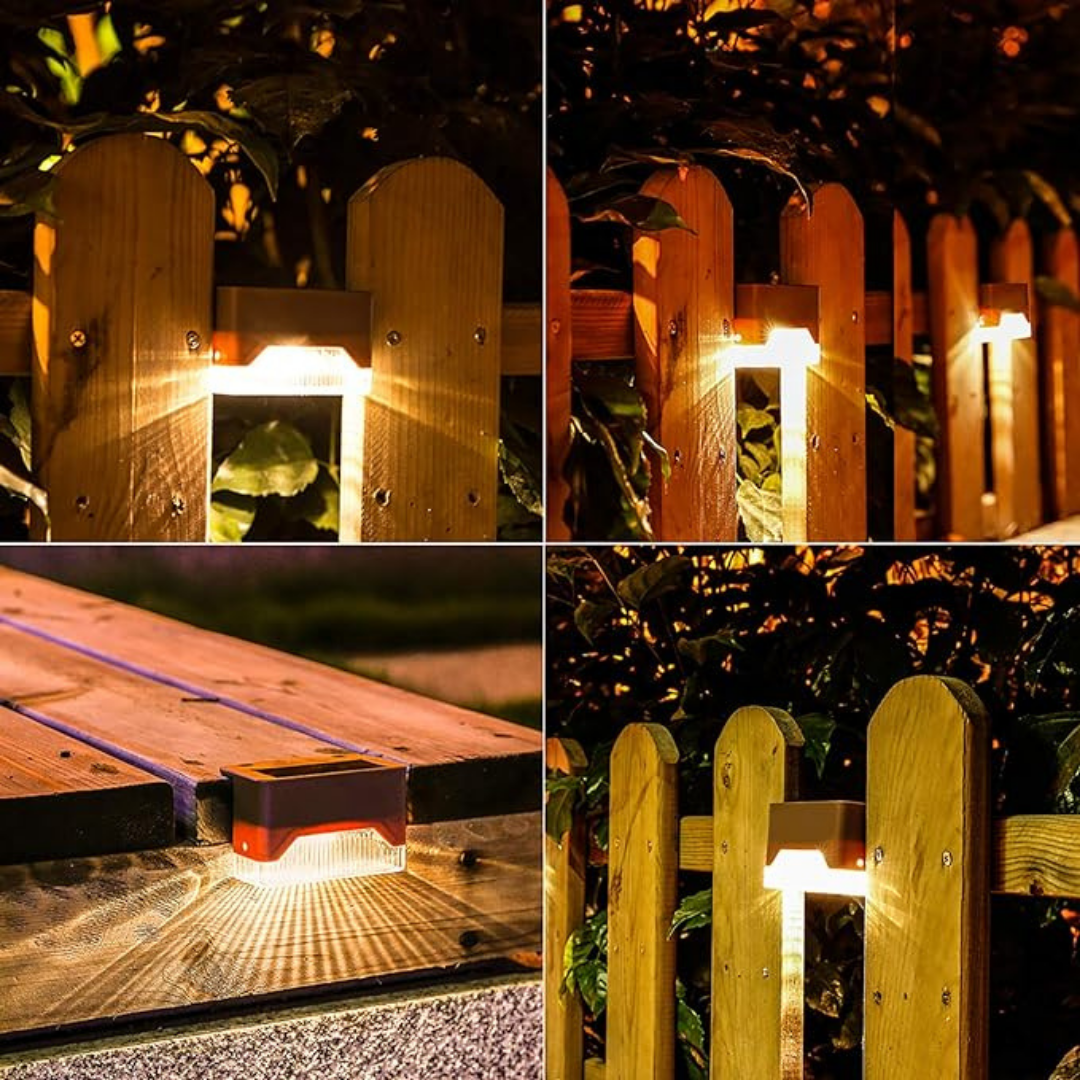 Solar Garden Wall Lights | Set of 5, IP65 Weatherproof, Auto On/Off