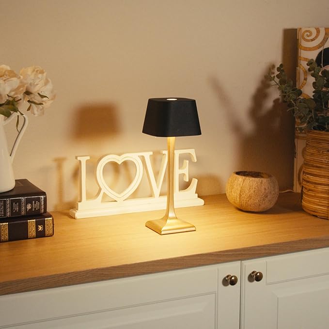 Wireless LED Table Lamp | Touch Dimmable, IP54 Aluminum
