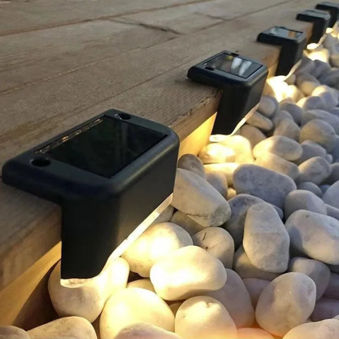 Solar Garden Wall Lights | Set of 5, IP65 Weatherproof, Auto On/Off
