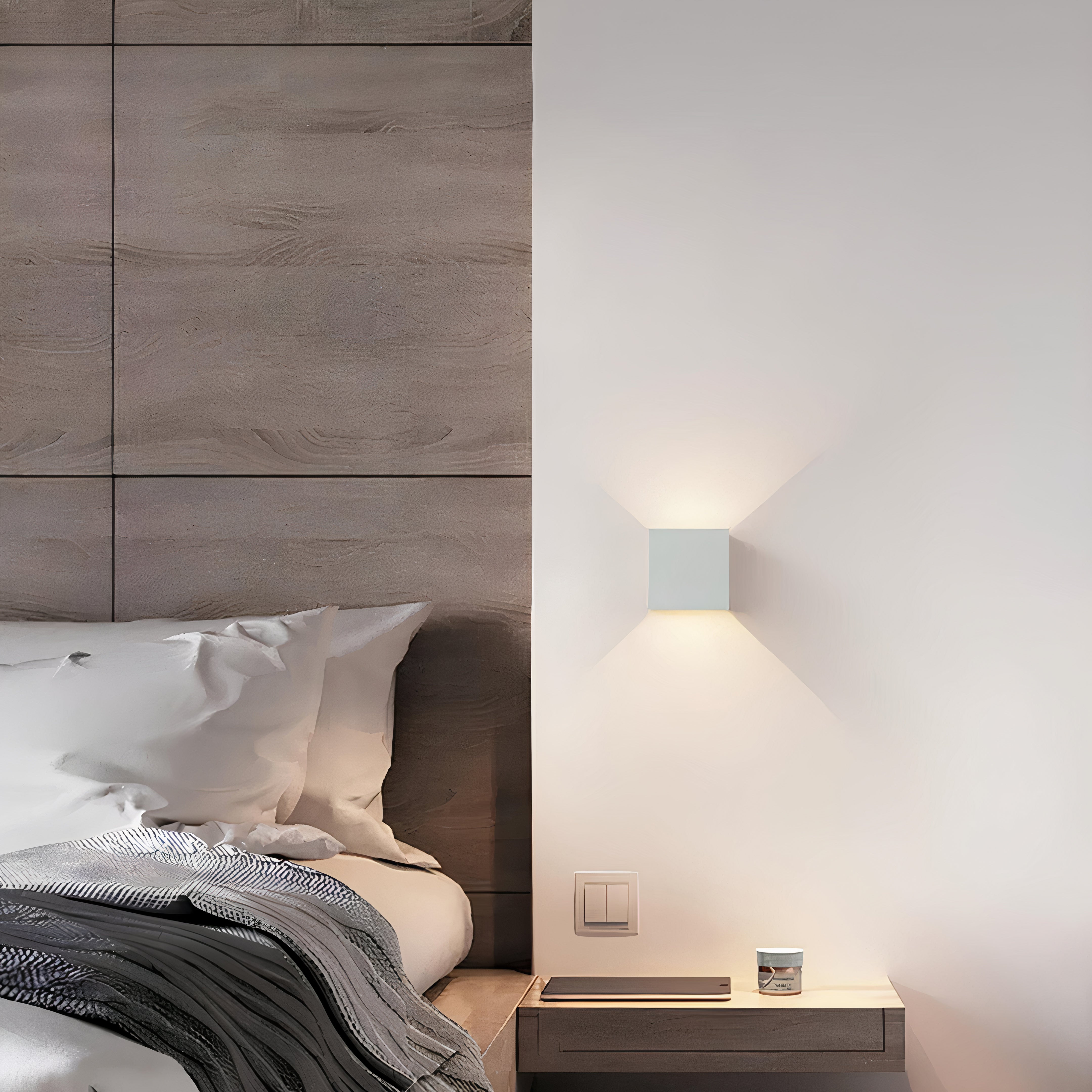 Wireless Motion Sensor Wall Sconce | Aluminum, Rechargeable