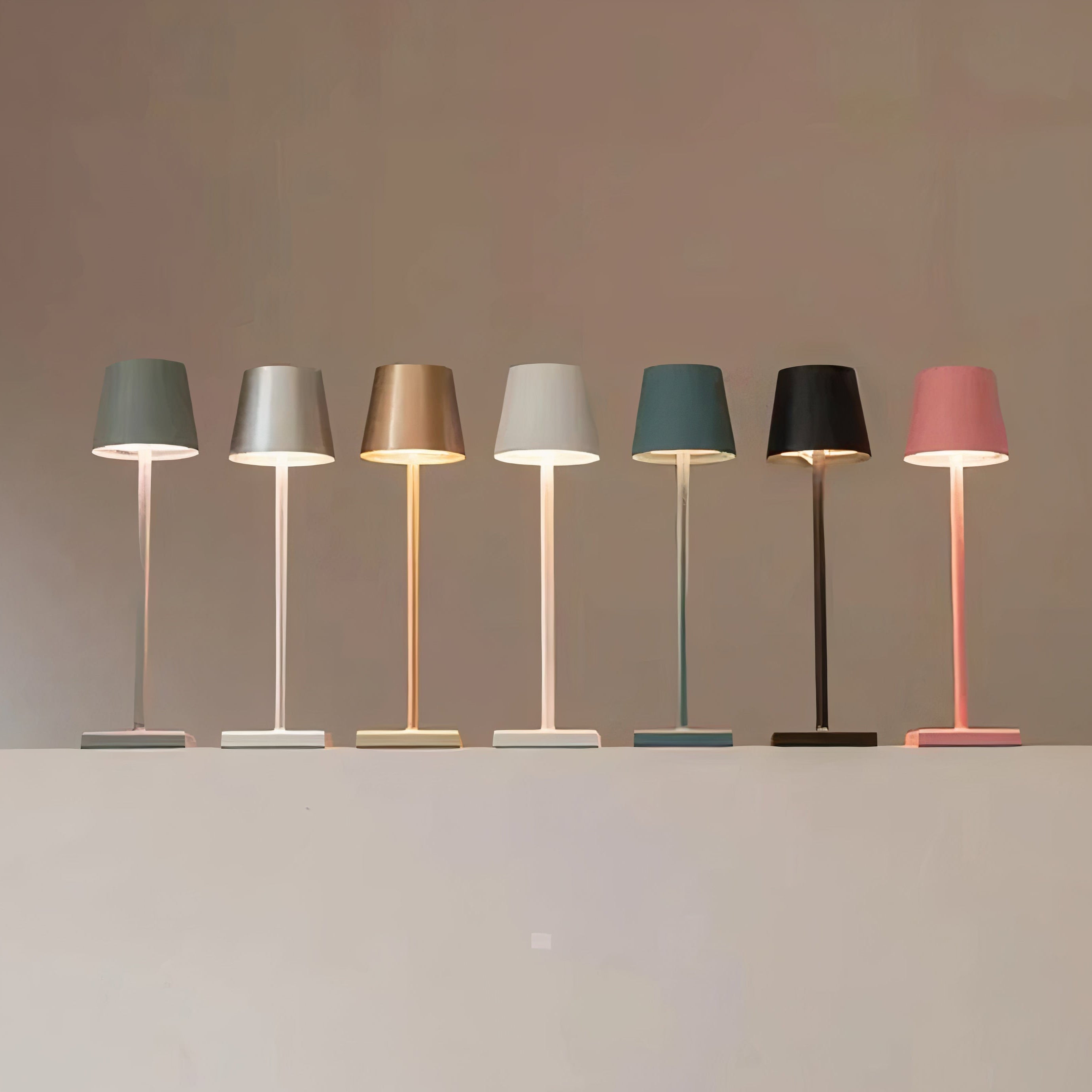Scandinavian LED Table Lamp | Wireless, Dimmable Aluminum Design