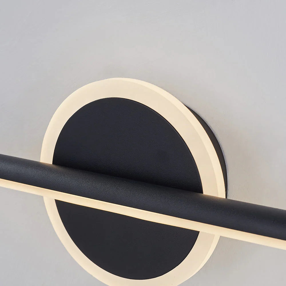 Black and Gold LED Wall Sconce | Geometric Design, Warm White