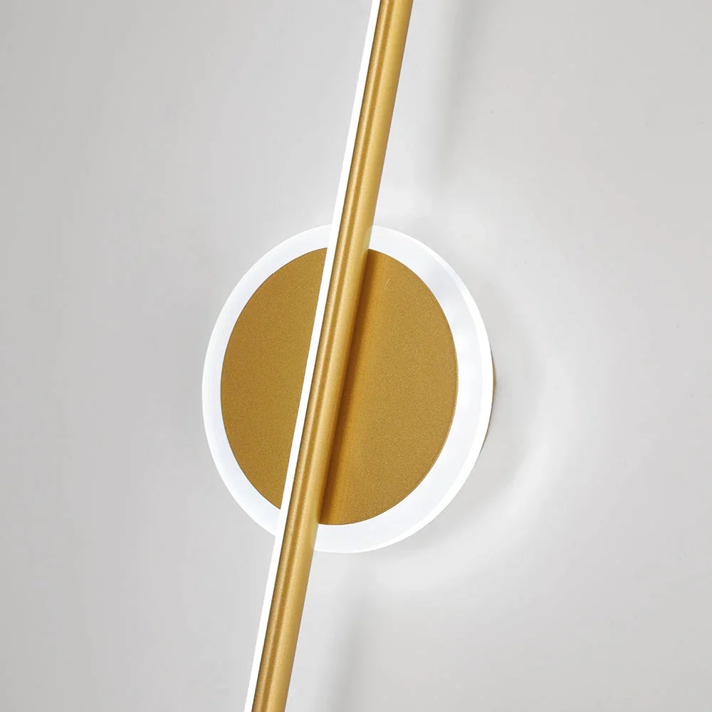 Black and Gold LED Wall Sconce | Geometric Design, Warm White