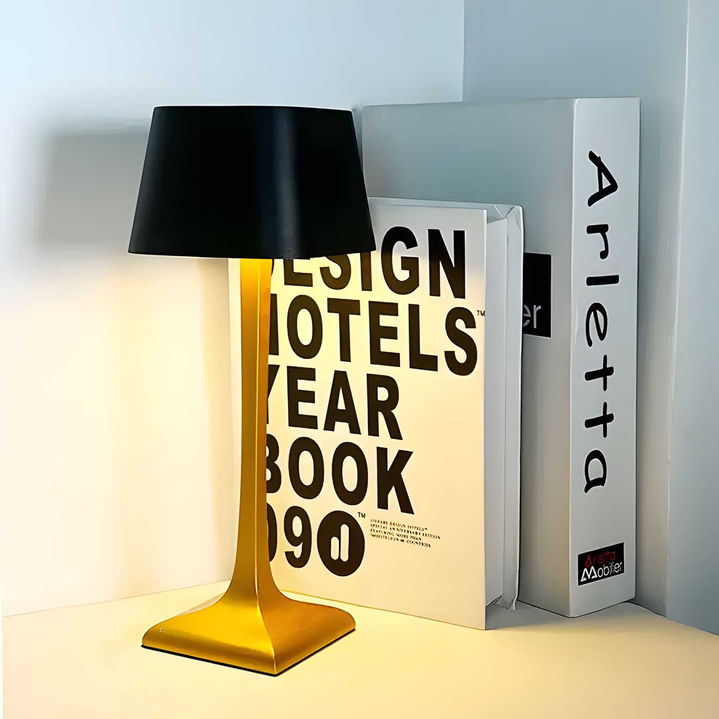 Wireless LED Table Lamp | Touch Dimmable, IP54 Aluminum