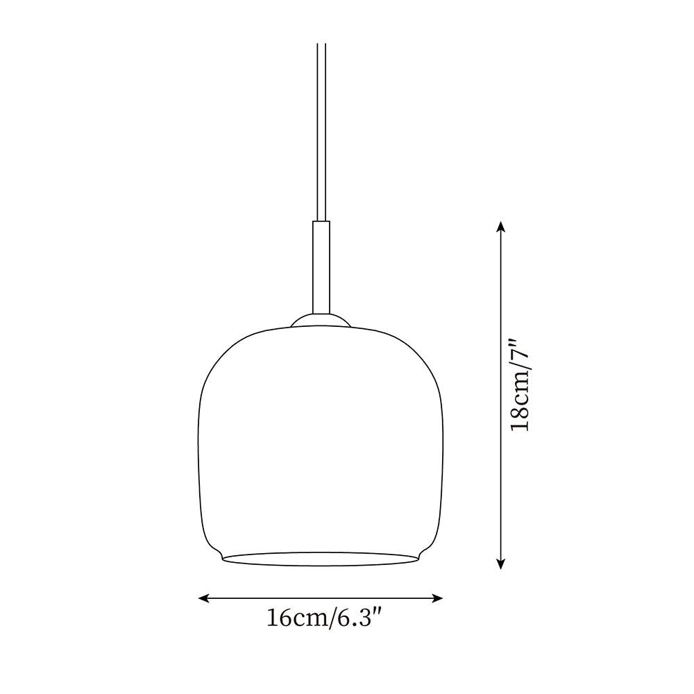 Smoked Glass Globe Pendant Light | Dual-Look LED, 3000K Warm White