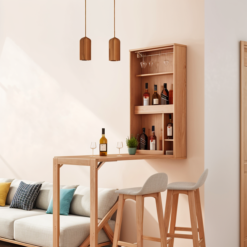 Small Wood Pendant Light | GU10, Scandinavian Style