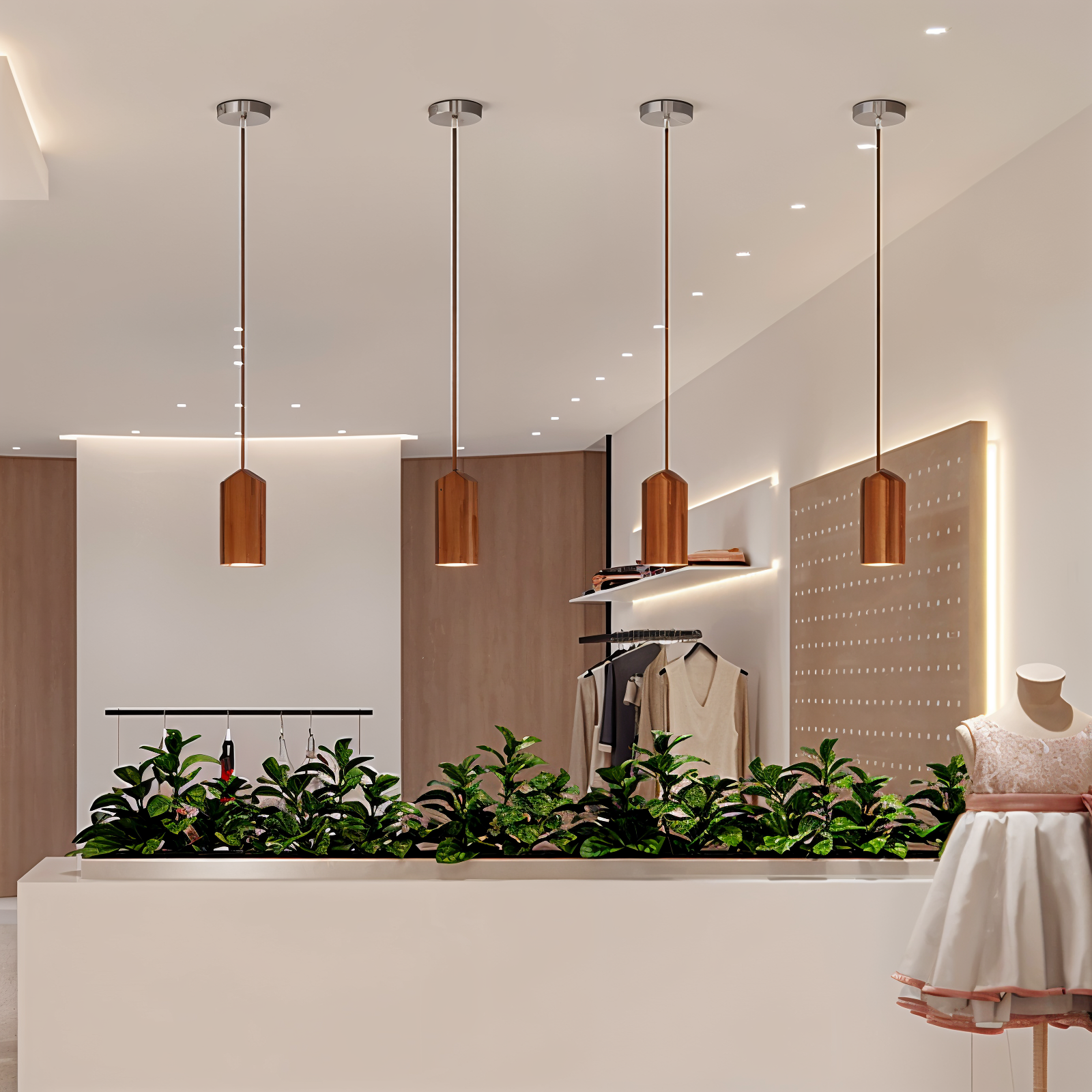 Small Wood Pendant Light | GU10, Scandinavian Style