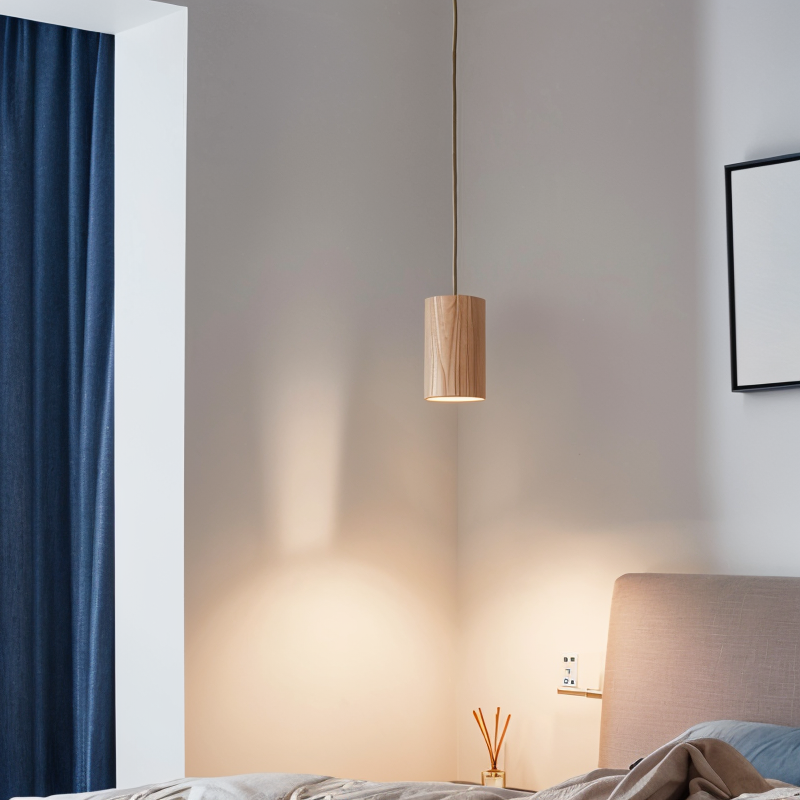 Small Wood Pendant Light | GU10, Scandinavian Style