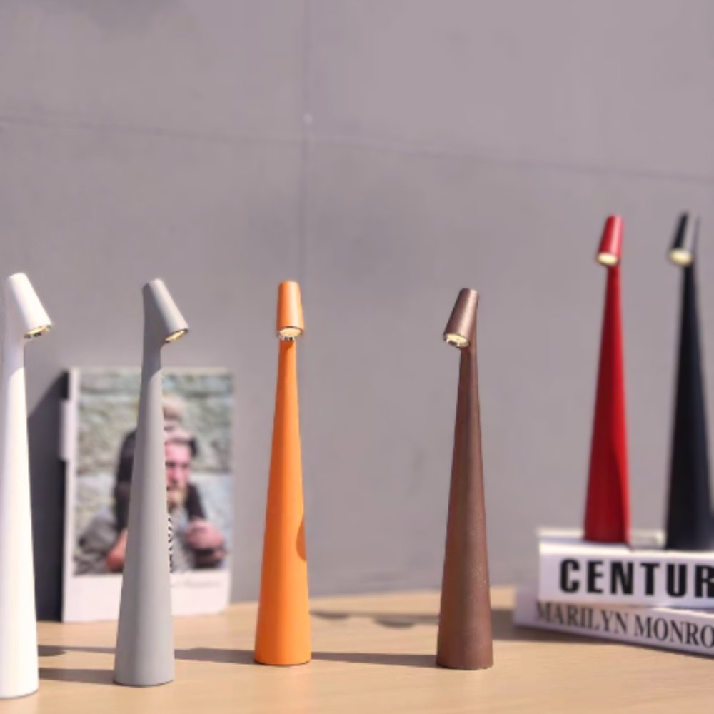 Wireless Wood Table Lamp | Scandinavian Design, Dimmable LED