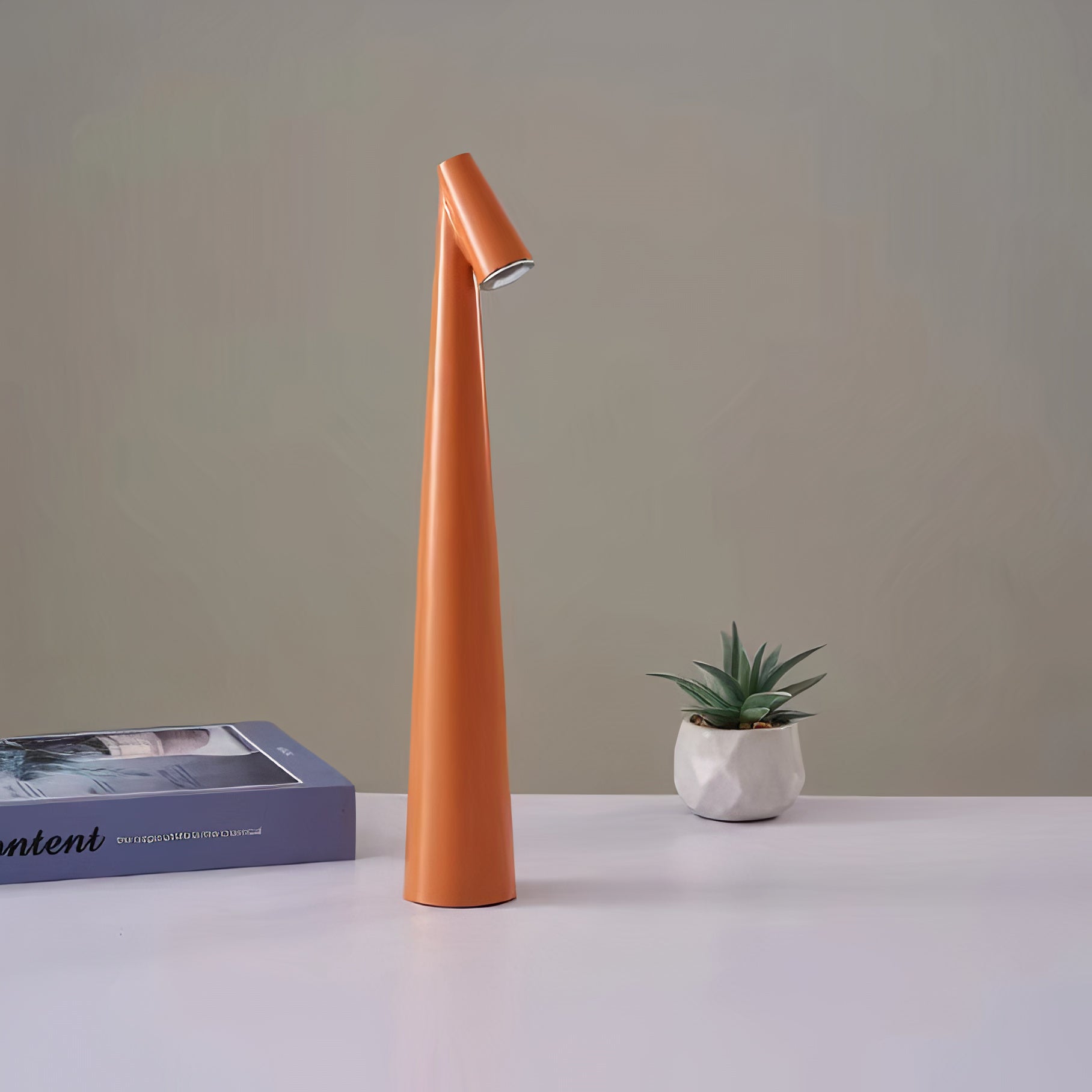 Wireless Wood Table Lamp | Scandinavian Design, Dimmable LED