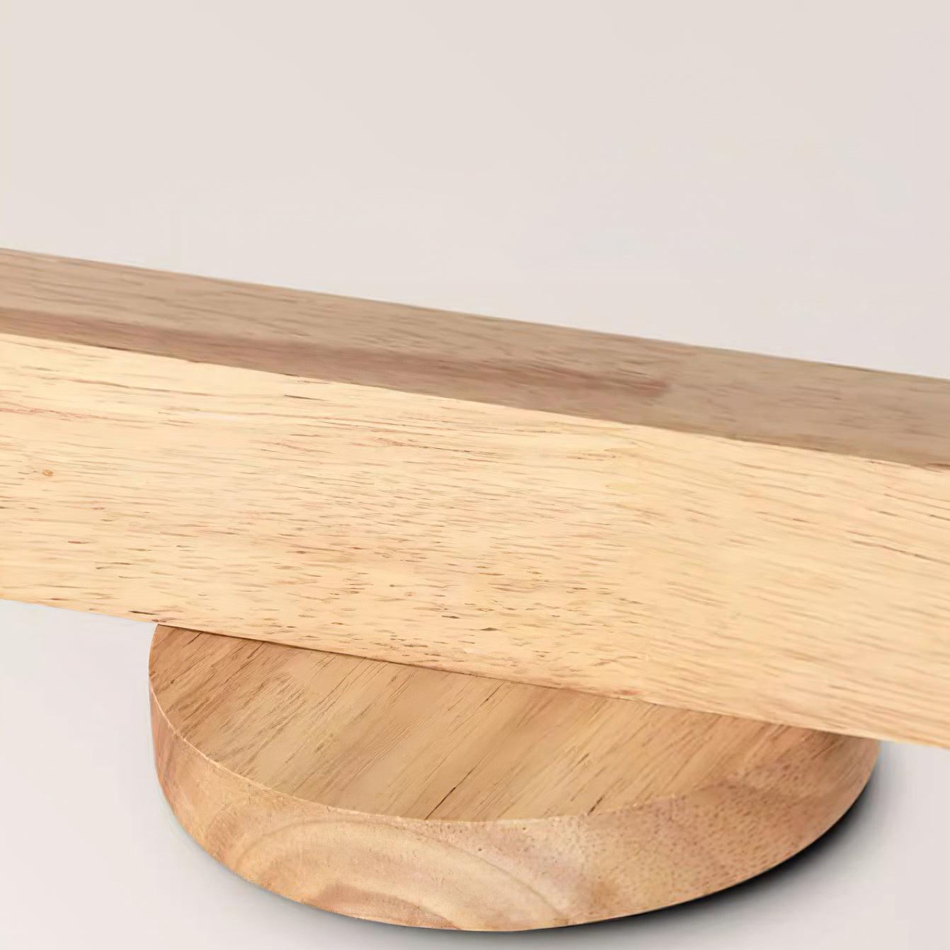 Wood and Gold LED Track Light | Linear Ceiling Bar, 3000K Warm White