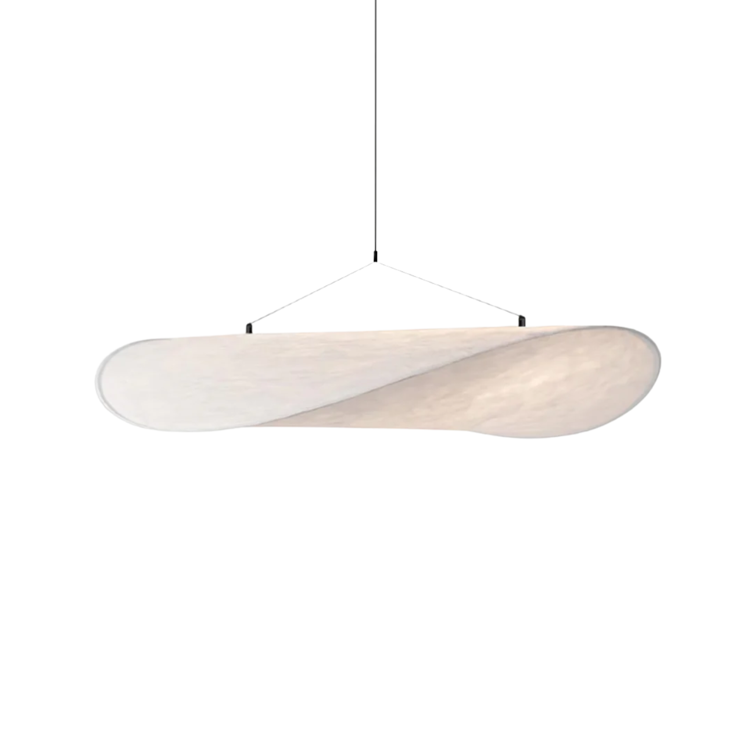 Silk Pendant Light | Japandi Style, Height-Adjustable