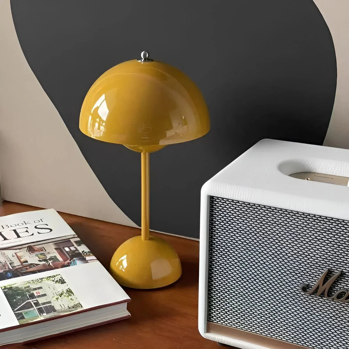 Scandinavian LED Table Lamp | Wireless, Dimmable Metal Design