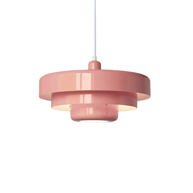 Round Scandinavian Ceiling Light | Metal, E27, Adjustable Pendant