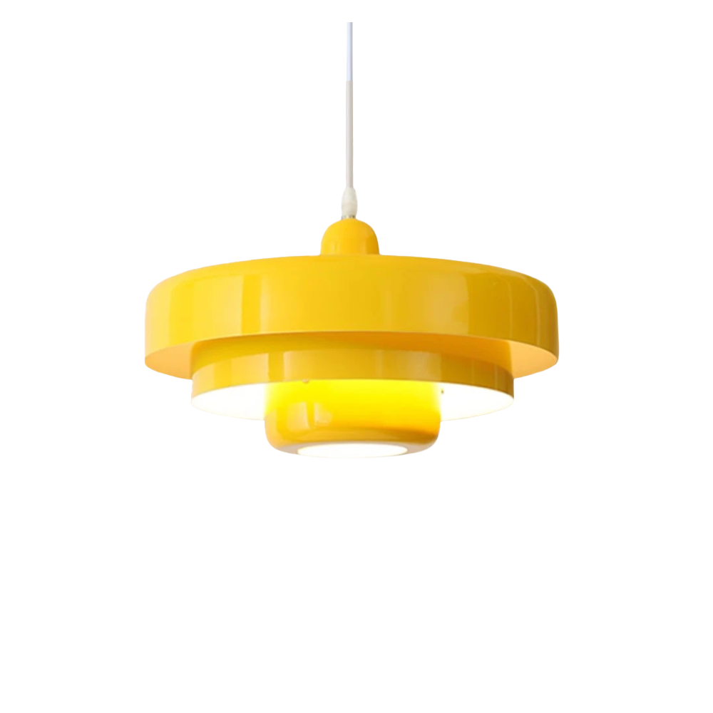 Round Scandinavian Ceiling Light | Metal, E27, Adjustable Pendant