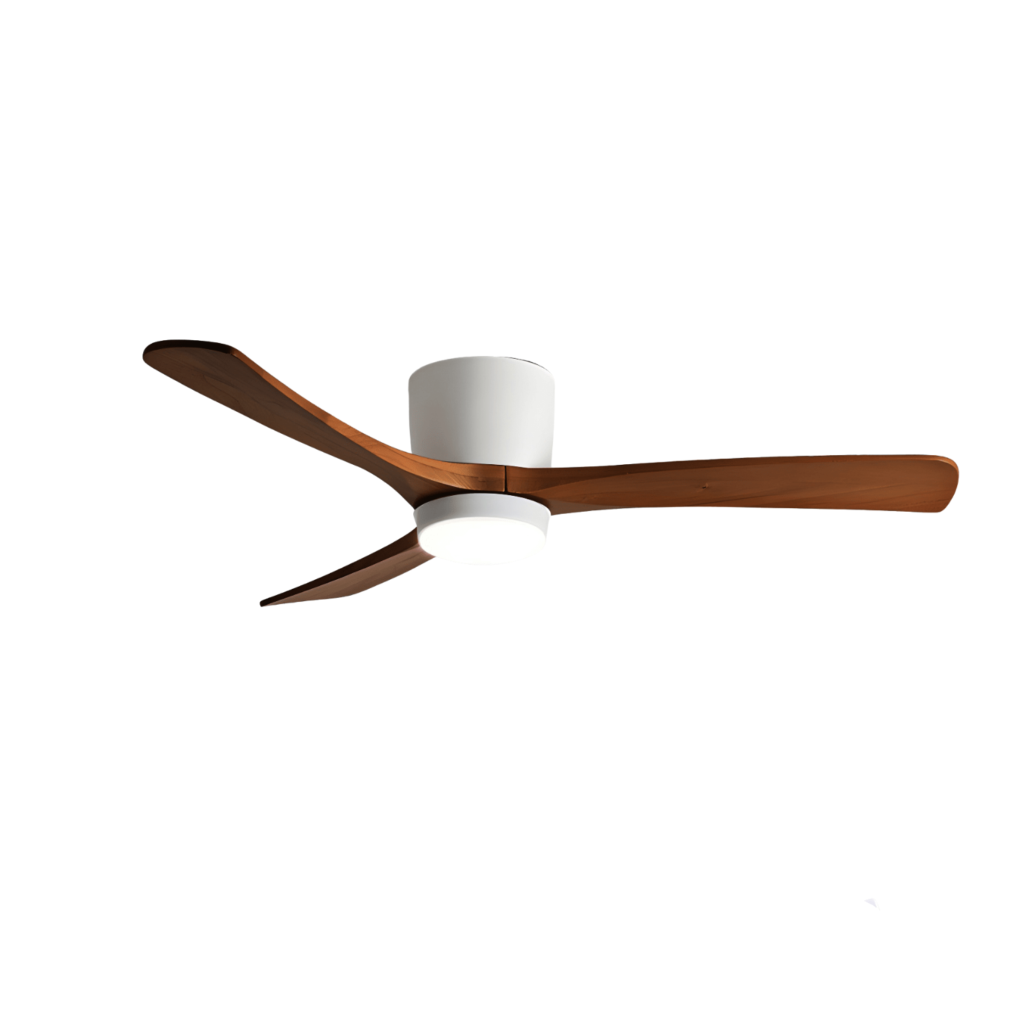 Wood Blade Ceiling Fan with LED Light | DC Motor, Dimmable