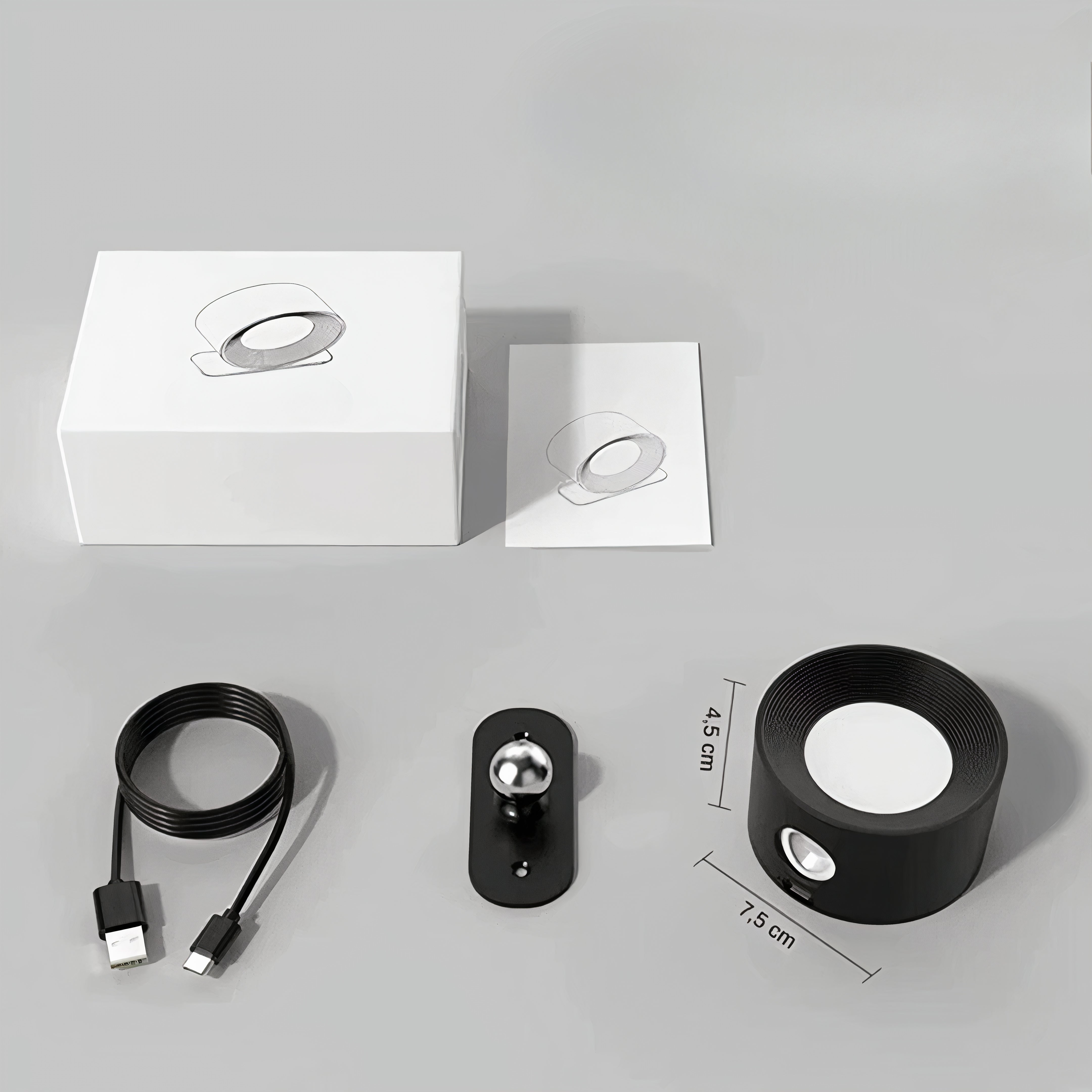 Wireless LED Wall Sconce | 360° Magnetic, Rechargeable, Dimmable