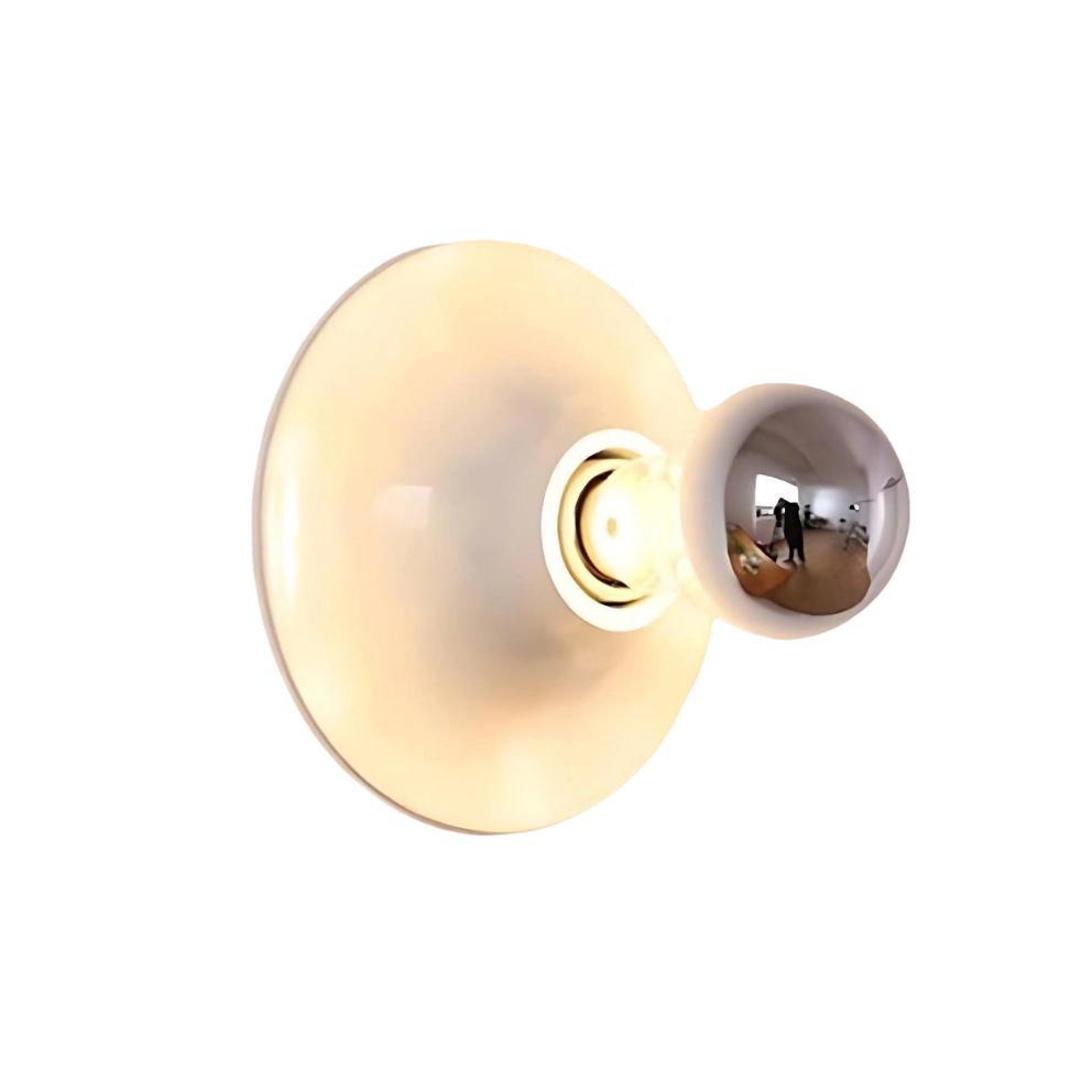 Round Bauhaus Wall Sconce | Integrated LED, Metal and Acrylic