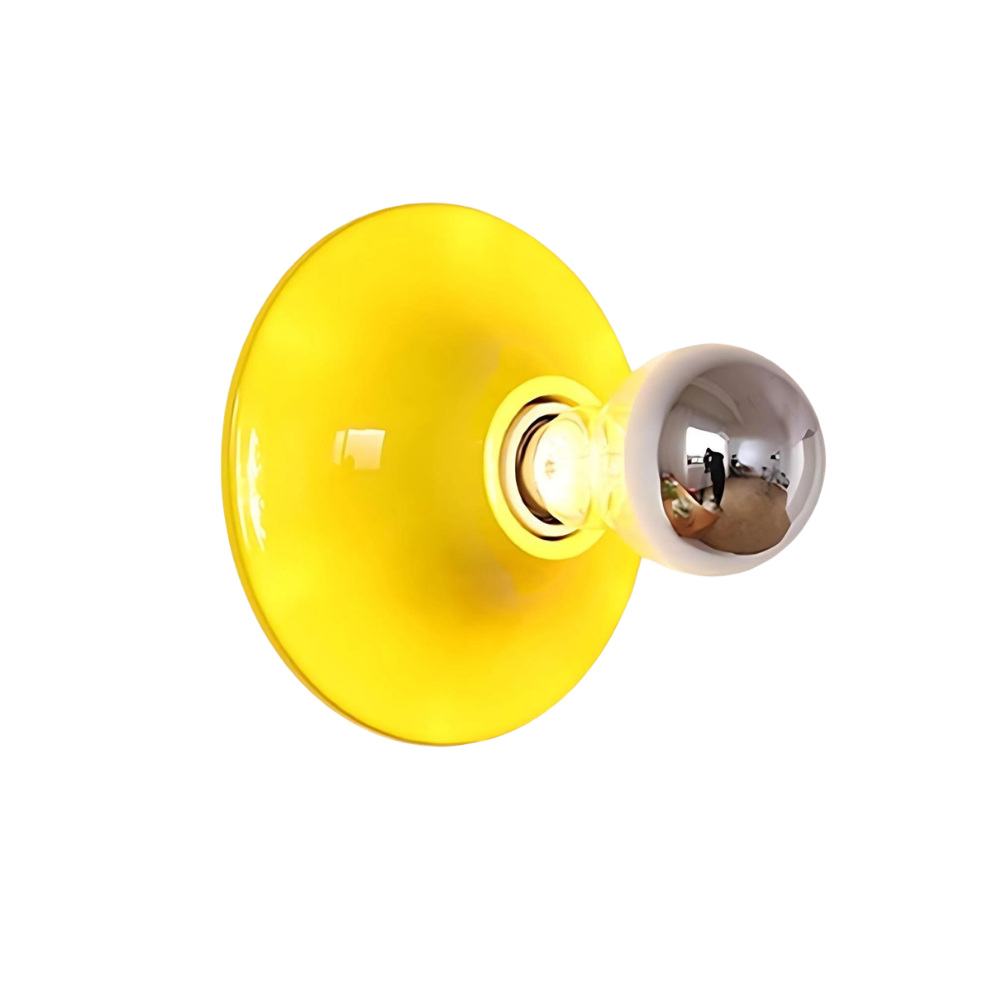 Round Bauhaus Wall Sconce | Integrated LED, Metal and Acrylic