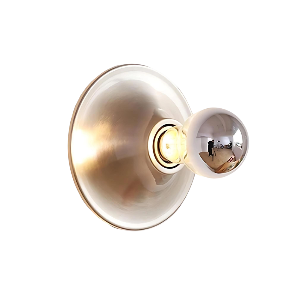 Round Bauhaus Wall Sconce | Integrated LED, Metal and Acrylic