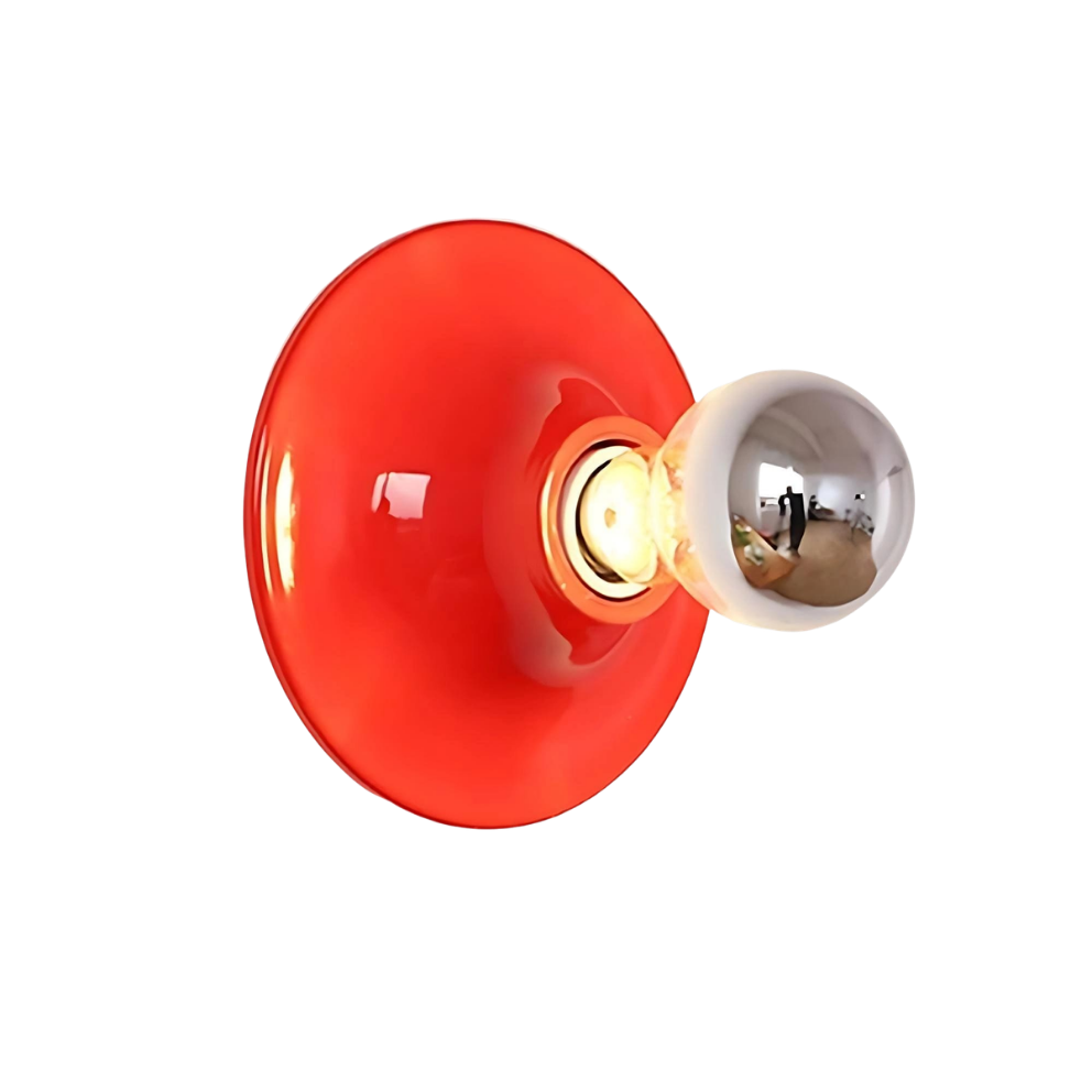 Round Bauhaus Wall Sconce | Integrated LED, Metal and Acrylic