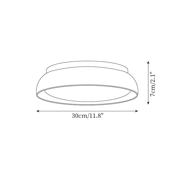Travertine Wood Ceiling Light | Japandi Style, 3000K Warm LED