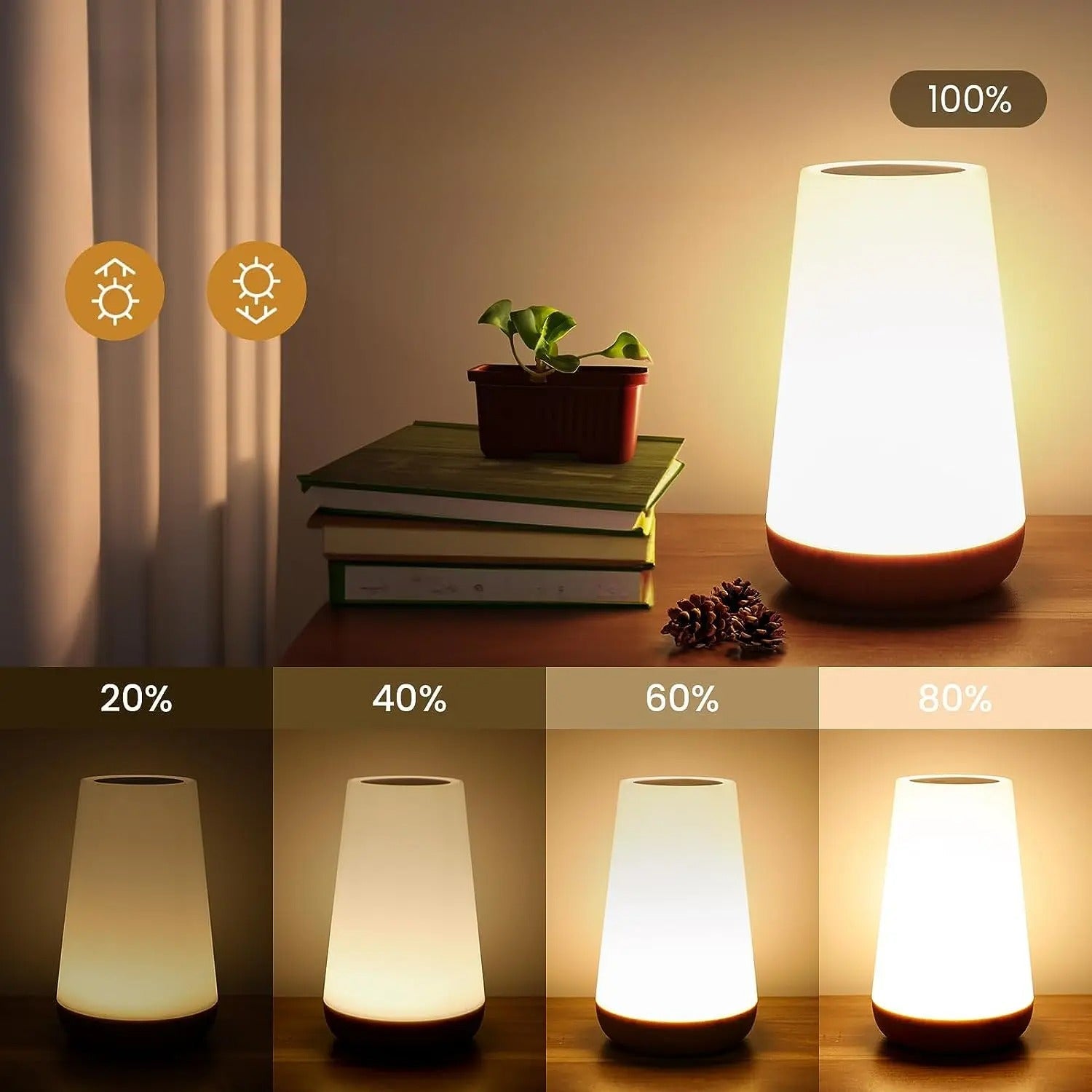 RGB Color-Changing Night Light | Wireless, Dimmable, Remote Control