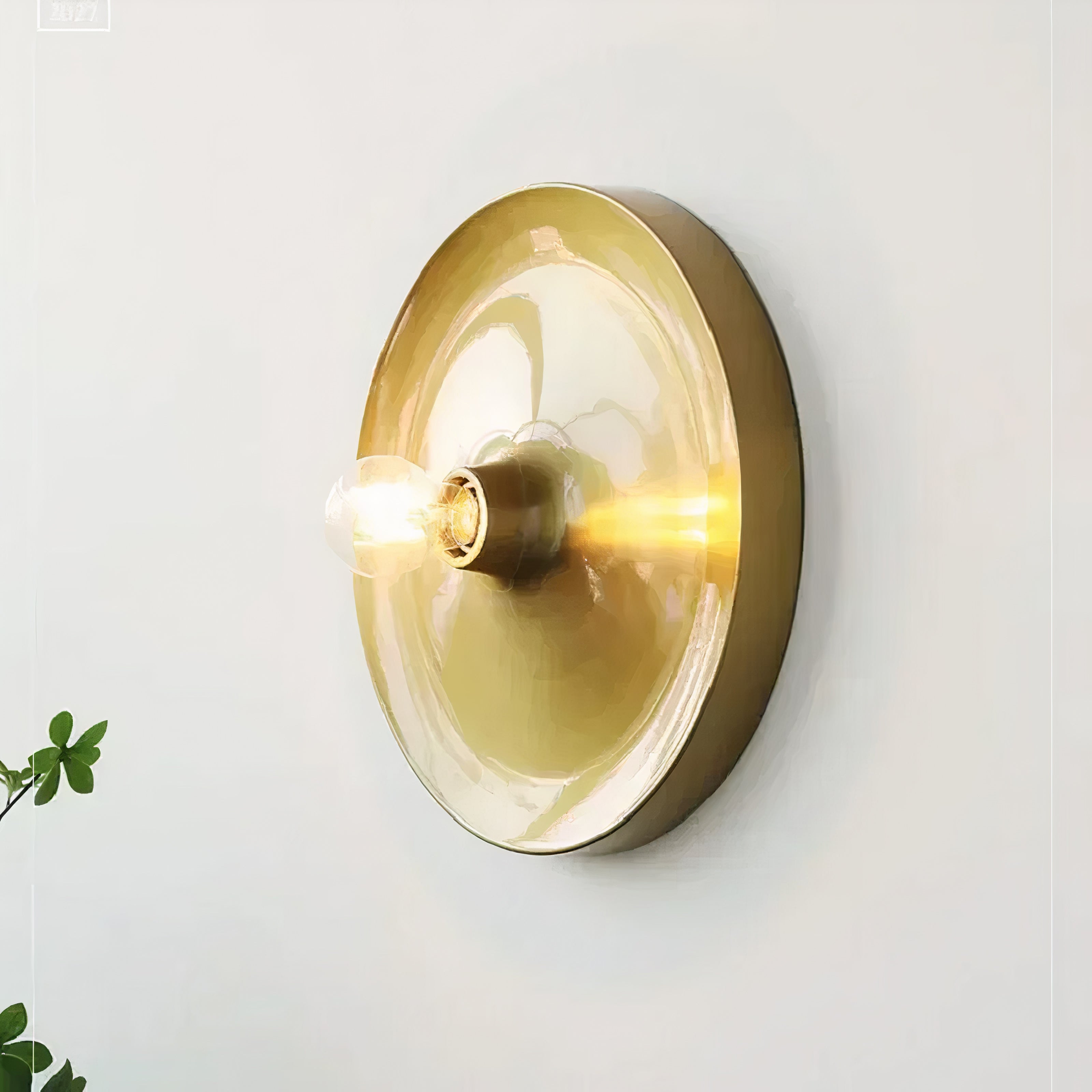 Round Bauhaus Wall Sconce | Integrated LED, Metal and Acrylic