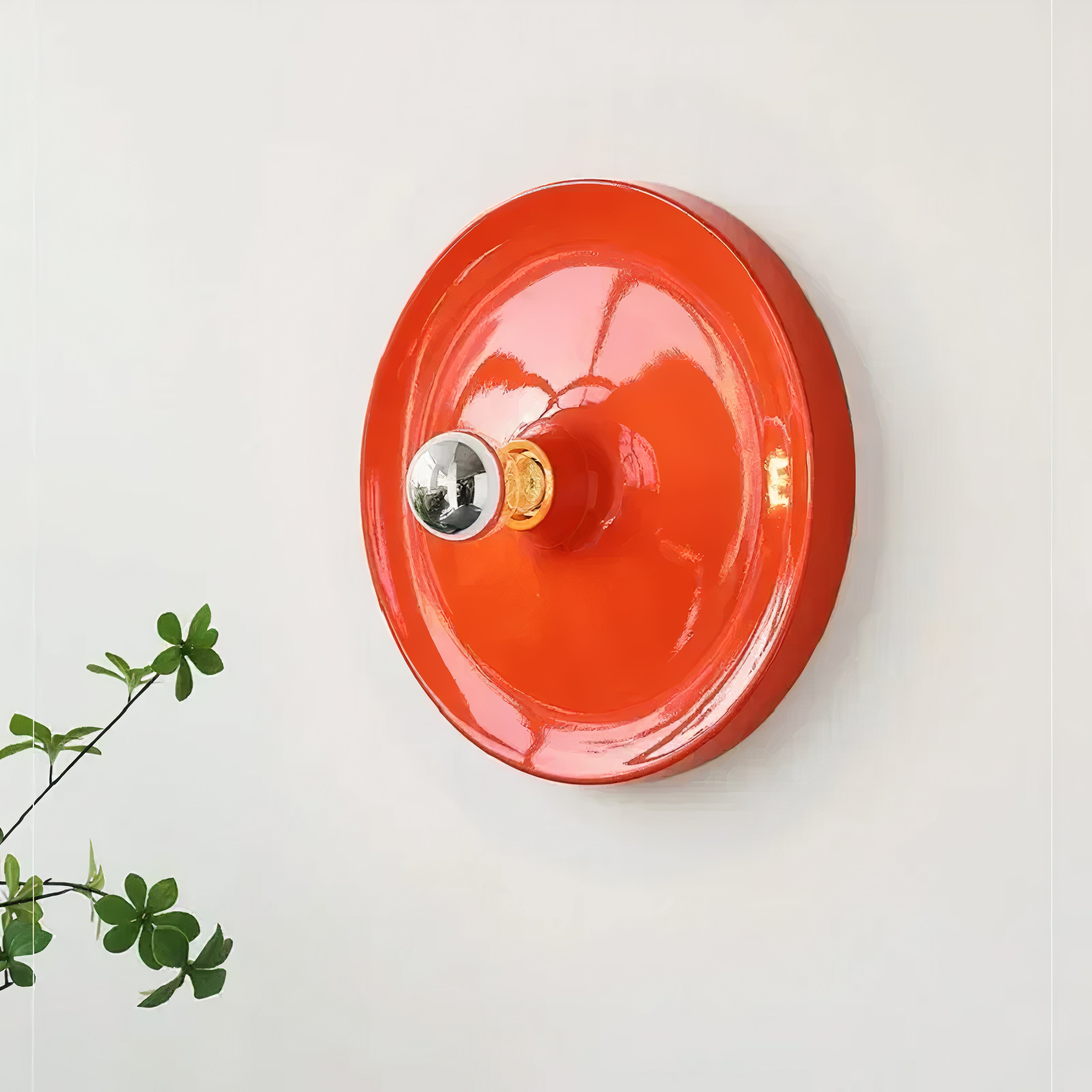 Round Bauhaus Wall Sconce | Integrated LED, Metal and Acrylic