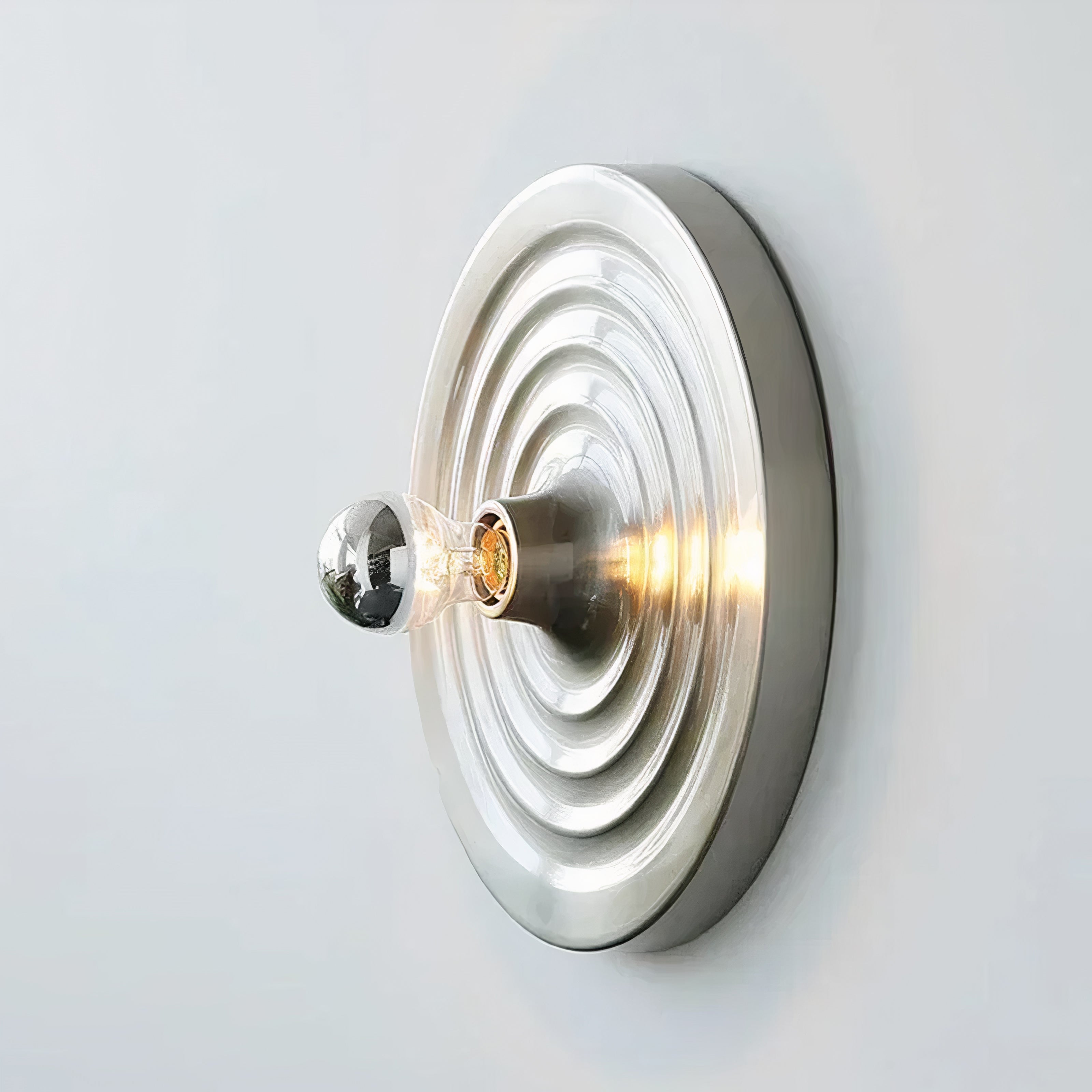 Round Bauhaus Wall Sconce | Integrated LED, Metal and Acrylic