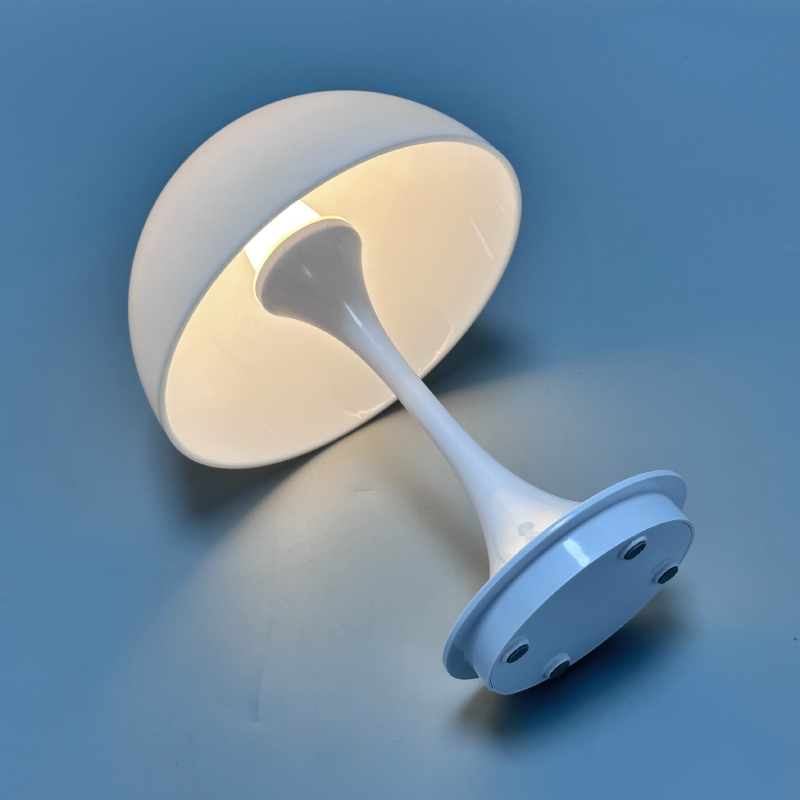 Mushroom Table Lamp | Wireless, Touch Dimmable, Aluminum and Acrylic