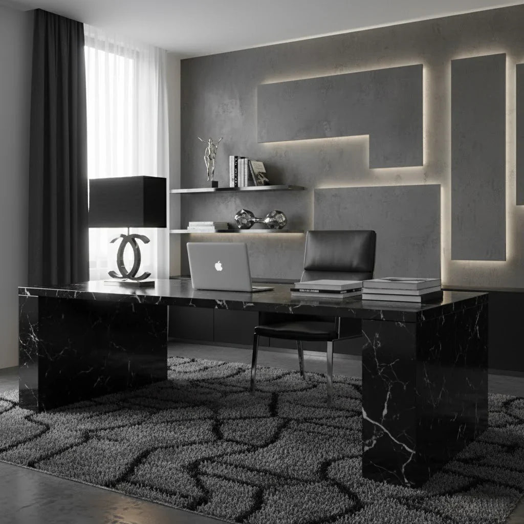 Stainless Steel Table Lamp with Fabric Shade | Nordic Style, E26/E27