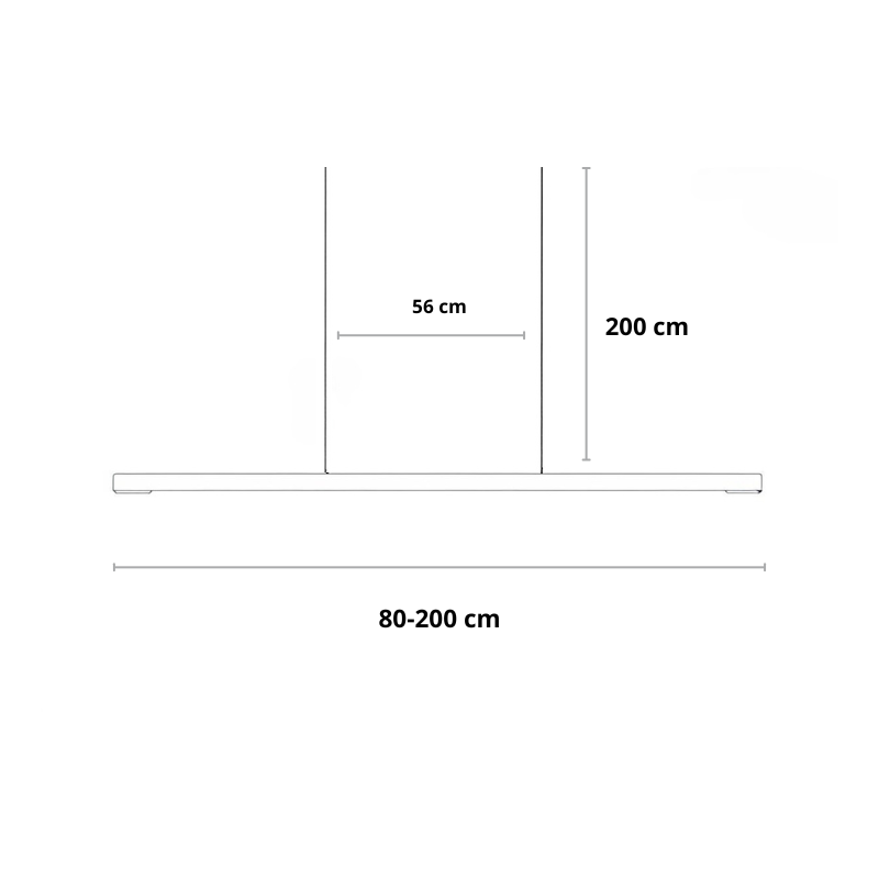 Linear LED Pendant Light | Black, Dimmable with Remote