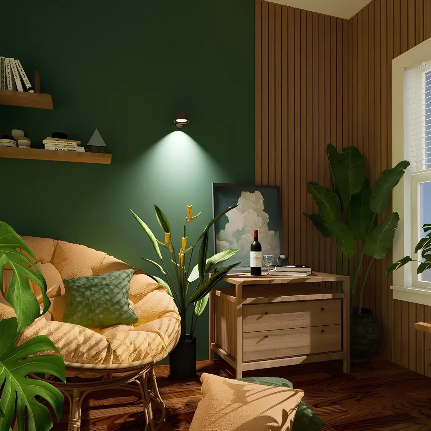 Wireless LED Wall Sconce | Rechargeable, Dimmable, 360° Rotatable