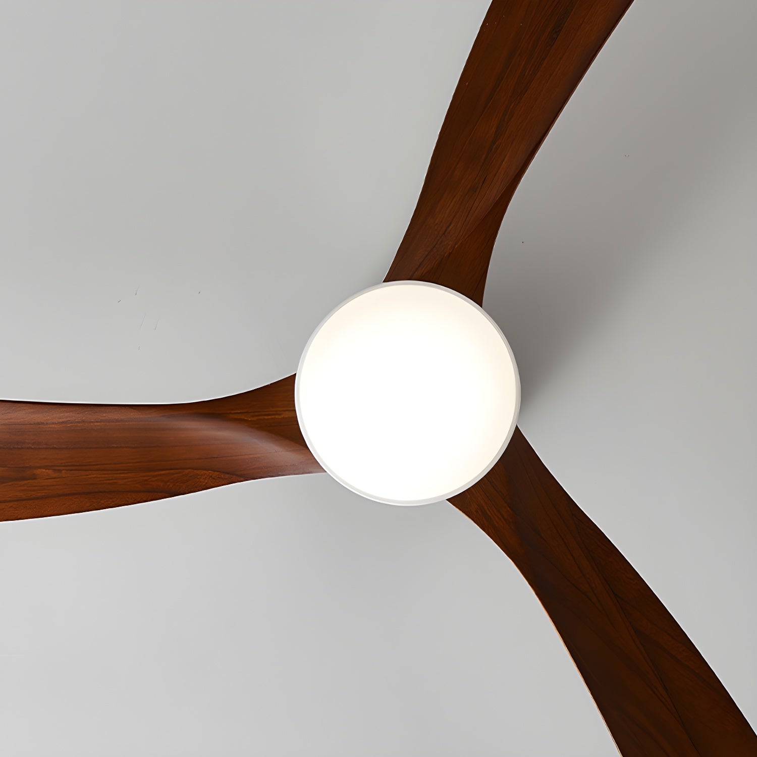 Wood Blade Ceiling Fan with LED Light | DC Motor, Dimmable