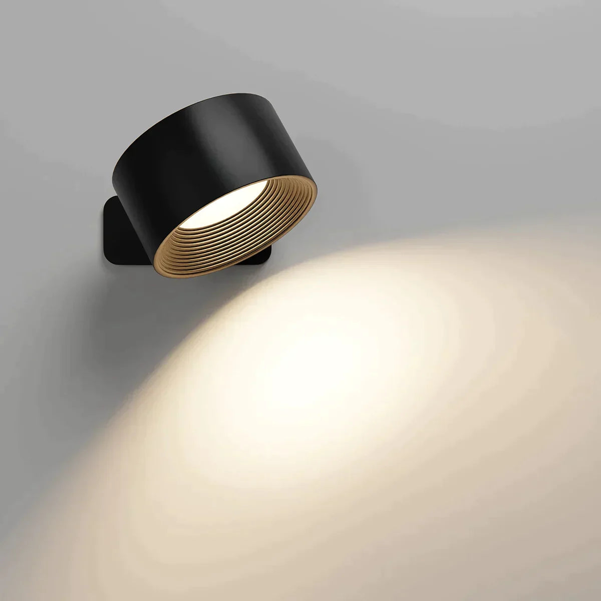 Wireless LED Wall Sconce | Rechargeable, Dimmable, 360° Rotatable