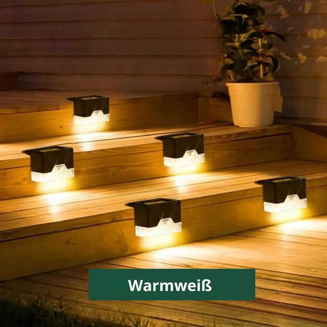 Solar Garden Wall Lights | Set of 5, IP65 Weatherproof, Auto On/Off