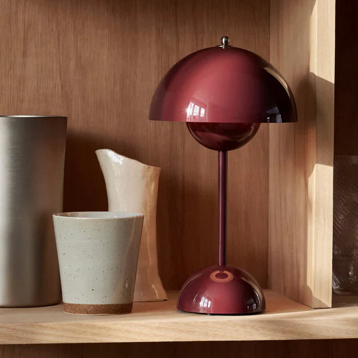 Scandinavian LED Table Lamp | Wireless, Dimmable Metal Design