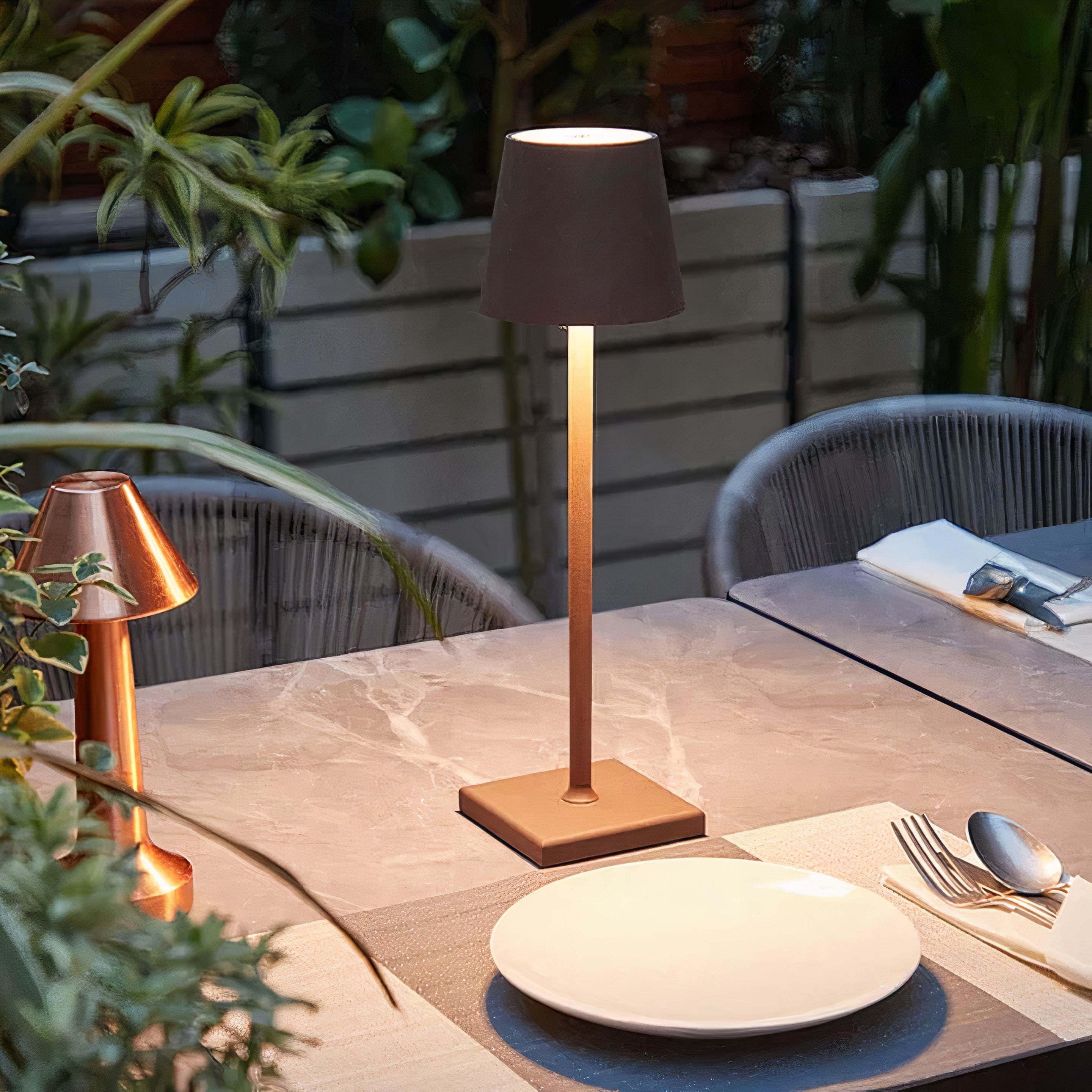 Scandinavian LED Table Lamp | Wireless, Dimmable Aluminum Design